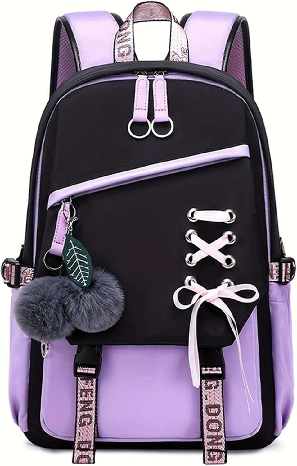 Backpack for Girls Casual Daypack Nylon Waterproof Kids Elementary Middle Schoolbag Children Bookbag