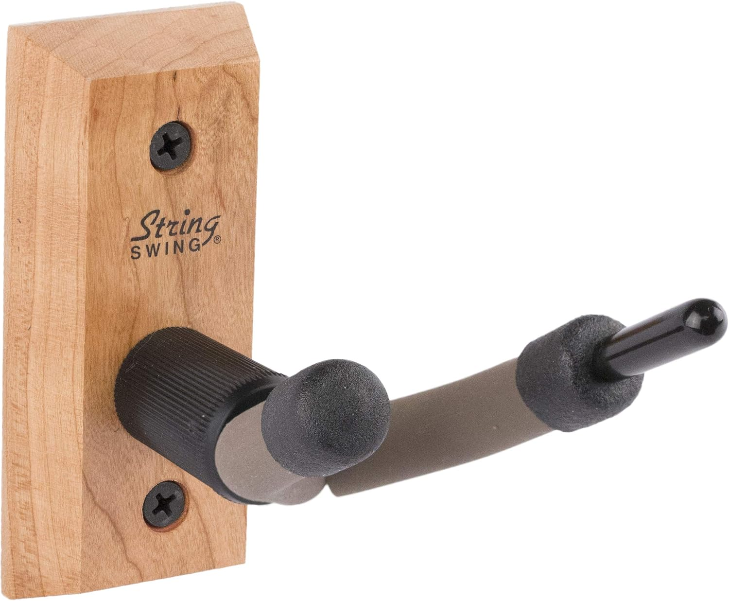 String Swing CC01V-BW Hardwood Home & Studio Wall Mount Violin Hanger - Black Walnut