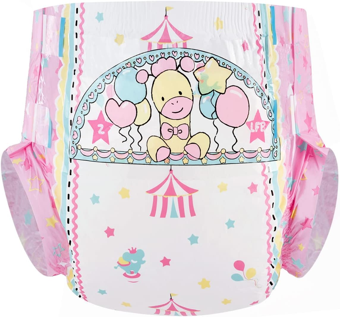 Littleforbig Adult Printed Diaper 2 Pieces - Little Circus L image number 5