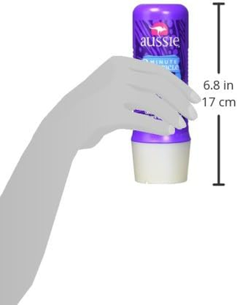 Aussie 3 Minute Miracle Moist Deep Conditioning Treatment, Detangler, 8 Fluid Ounces (Pack of 3) - Deep Conditioner image number 3