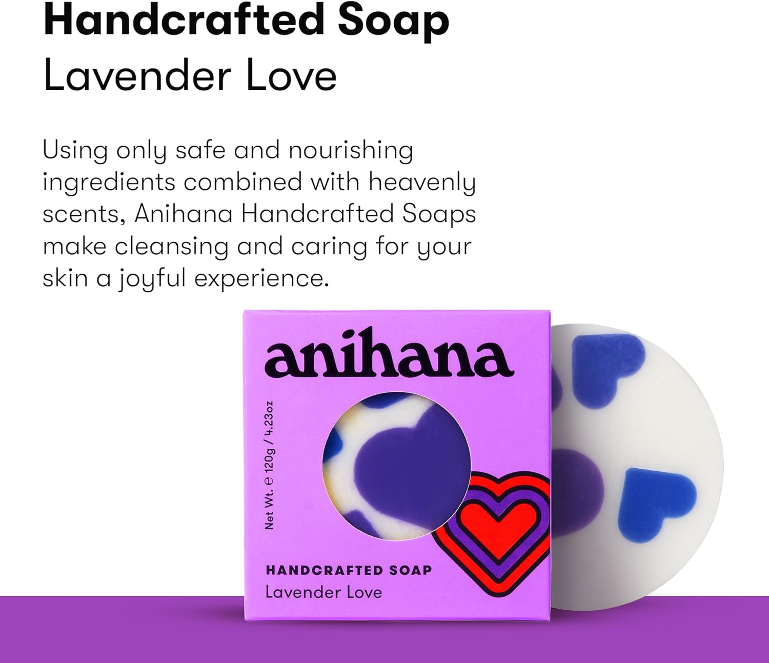 Anihana Lavender Soap Bar 120 G image number 5