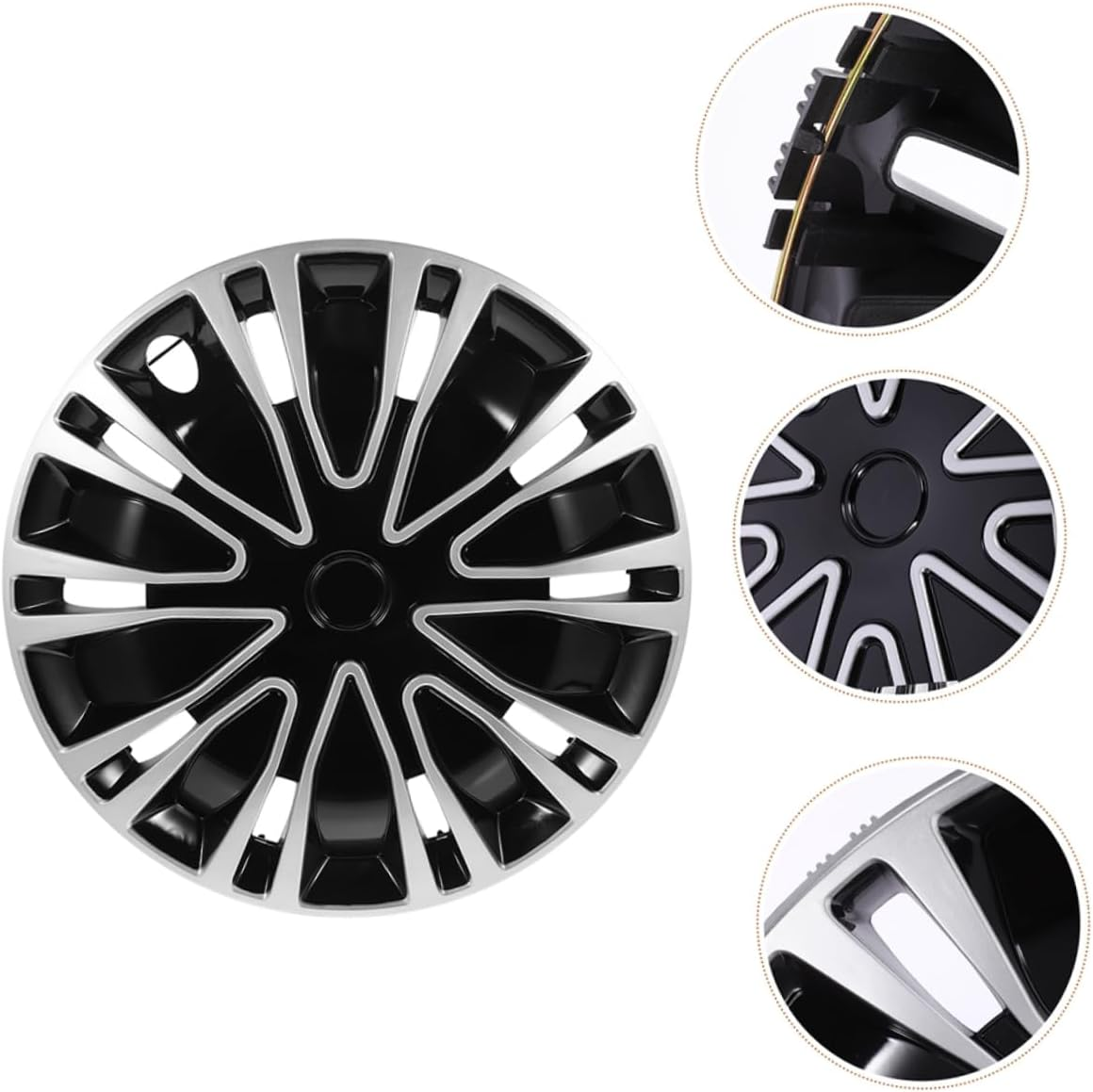 GETAJGHSD 2Pcs Hubcap Decoration Automotive Wheel Hub Cover Car Hub Caps for Vehicle Wheel Caps for Cars image number 5