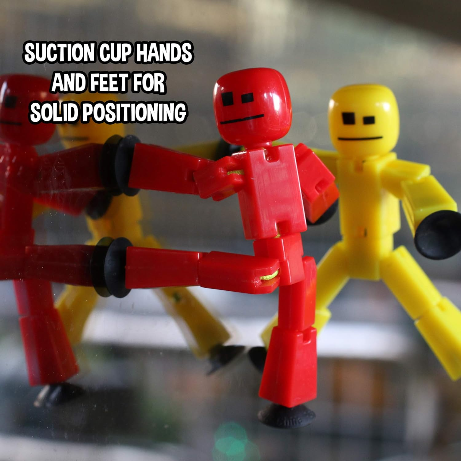 Zing Stikbot 8 Solid Pink/Yellow/Light Blue/Green/Dark Blue/Purple/Orange/Red Color and Red Tripod (TST888SCTP) image number 3