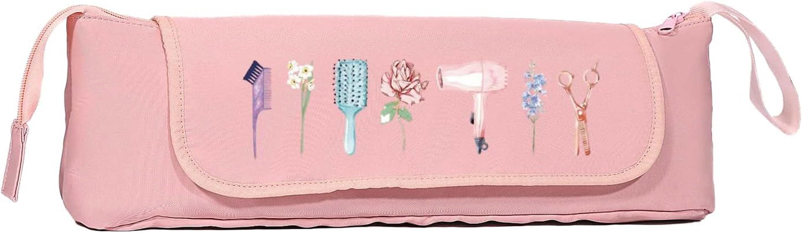 YNPQTDS Hairdressing Device Travel Bag, Portable Waterproof Heat Resistant Divider Bag for Hair Straighteners and Hair Accessories for Straighteners Scissors Hair Dryer image number 5