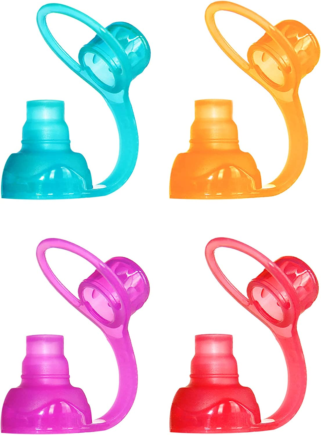 Choomee Softsip Food Pouch Tops 4 Ct Swirl Colors