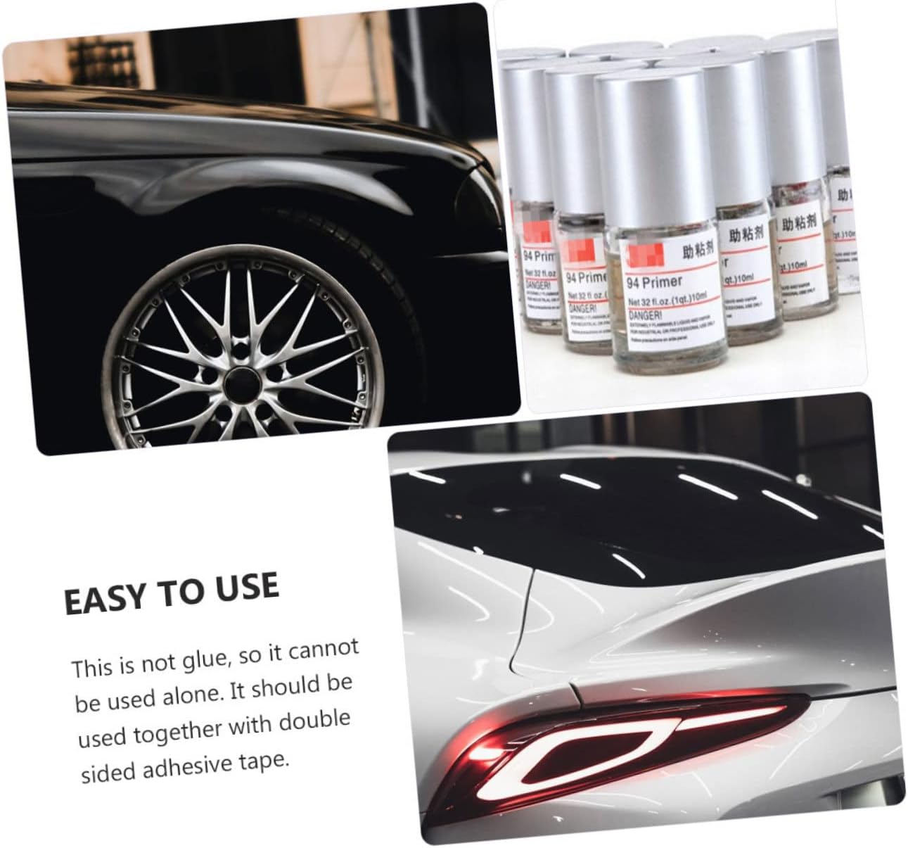 GANAZONO Bottles Adhesion Promoter Automotive Double-Sided Adhesive Tape Promoter for Car Accessories image number 3
