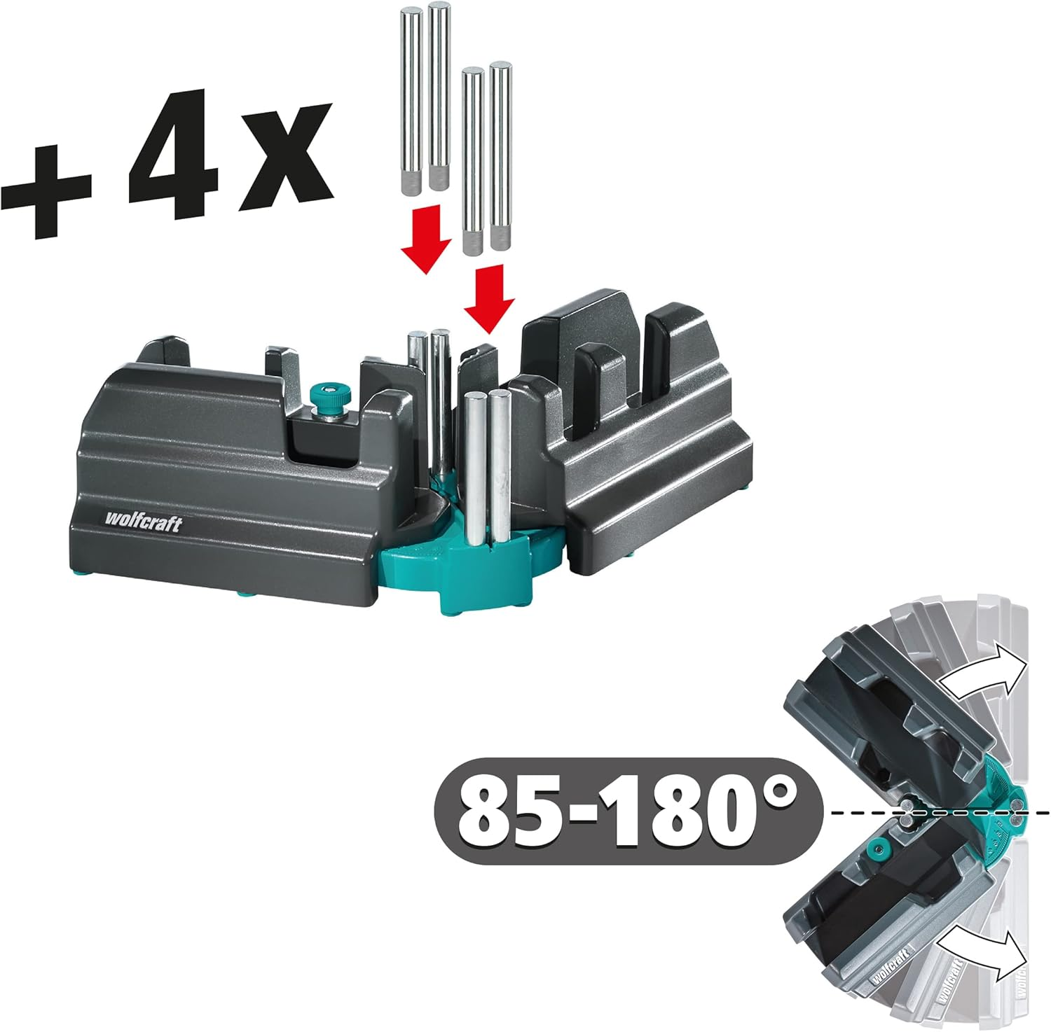 Wolfcraft Bevel and Mitre Box I 6948200 I 2-In-1 Product for Precise Baseboards image number 3