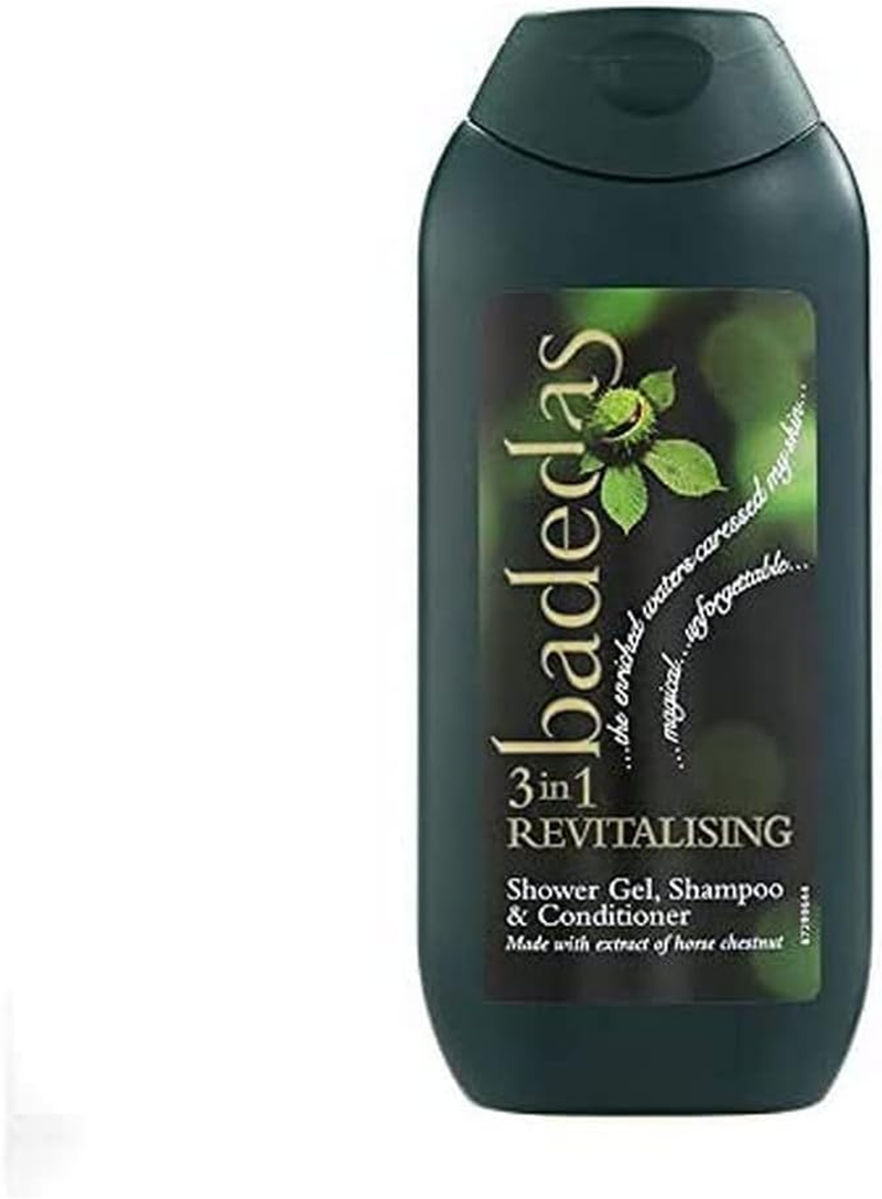 Badedas 3-In 1 Revitalising Shower Gel, Shampoo and Conditioner, 200 Ml, Pack of 6
