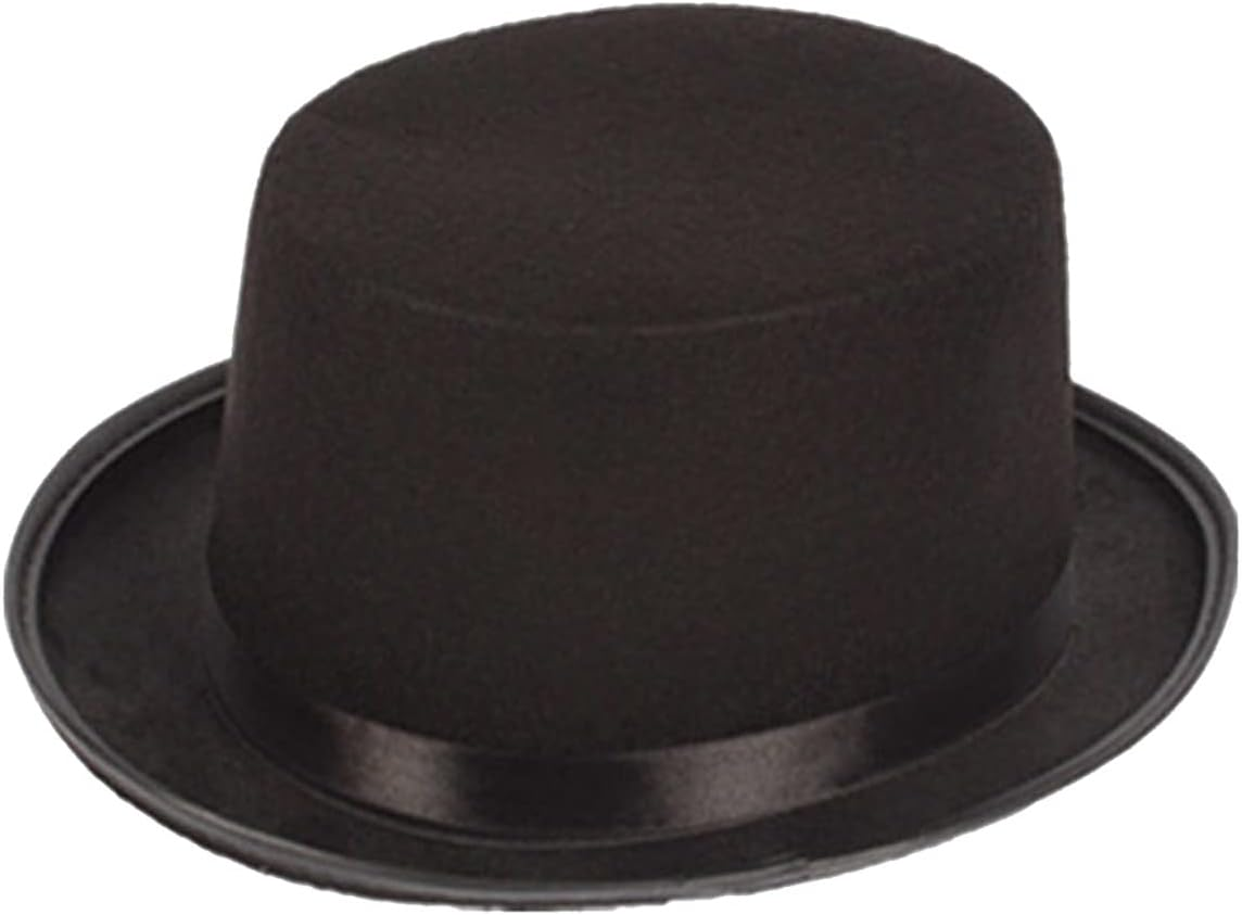 Oxtxuzdm Top Hat for Adult/Children Cylinder Magician Party Costume Fedora for Carnival Rave Party Womens Felt Hats with Brim Mens with Brim for Women Large Heads Solid Color Hat Floppy for Women