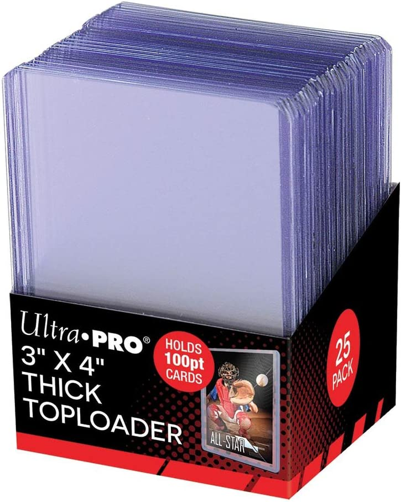 Ultra Pro 3" X 4" Super Thick 100PT Toploader 25Ct