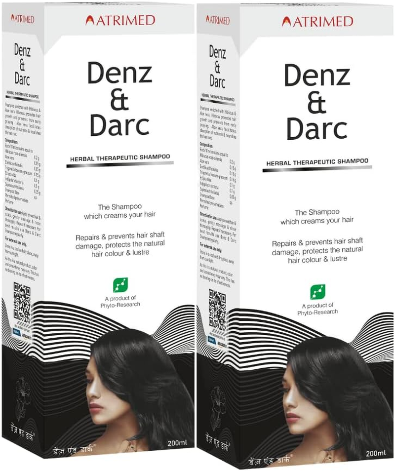 Atrimed Denz and Darc Shampoo 200Ml, Pack of 2 image number 2