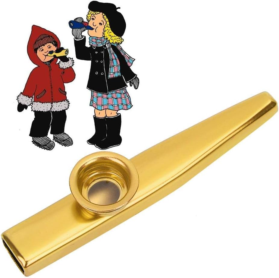 Metal Alloy Aluminum Alloy Mini Portable Ukulele Guitar Partner Easy to Learn Musical Instrument for Guitar, Ukulele, Violin, Piano Keyboard(Gold) image number 4