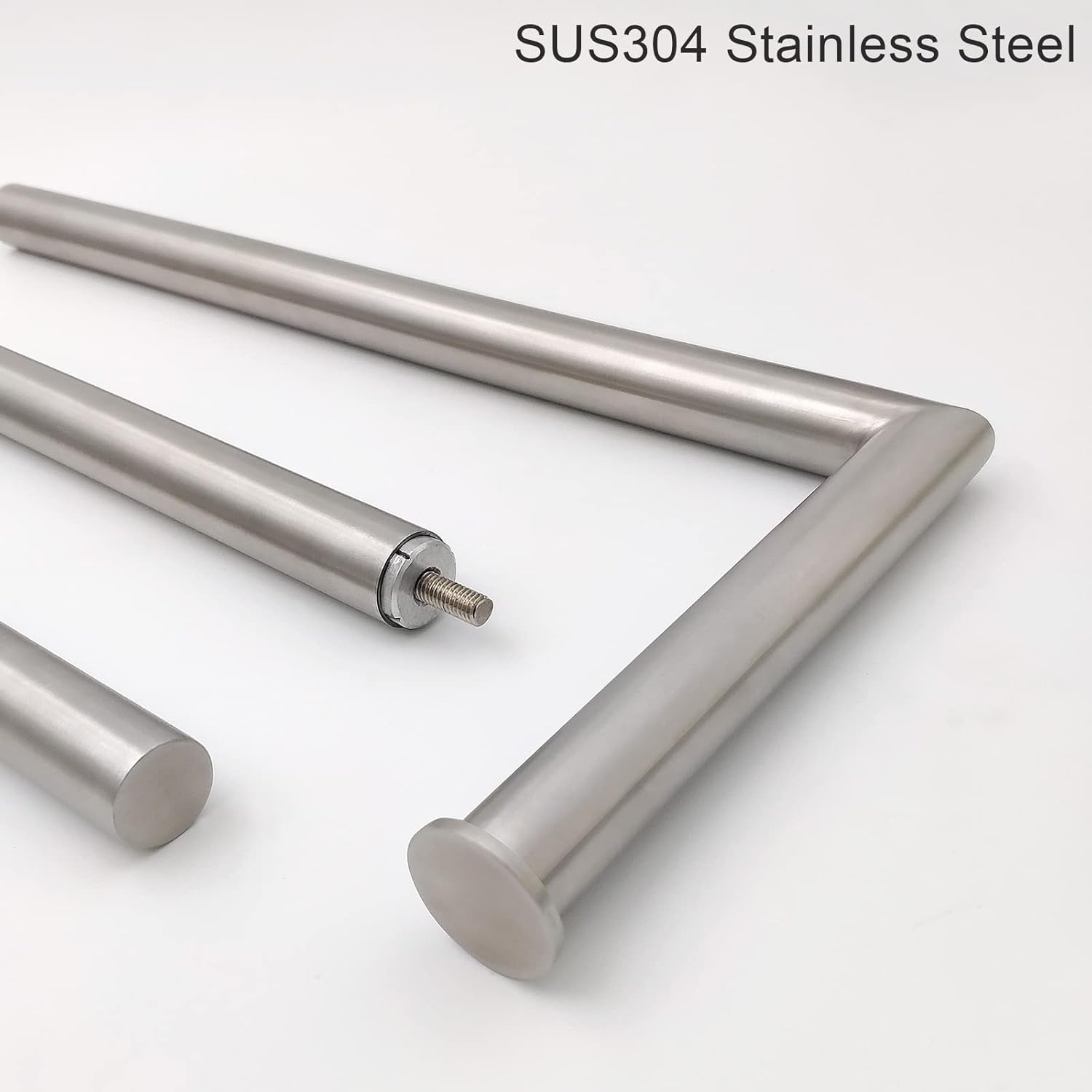 Gzila Free Standing Toilet Paper Holder Stand with Reserve, Heavy Weighted Marble Base Design, Bathroom Stands Tissue Rolls Holder, 304 Stainless Steel Brushed Nickel image number 1