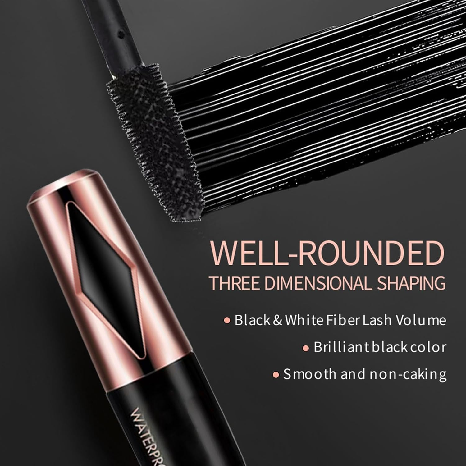 Lash Mascara,Lightweight Mascara Black Tubing Lash Makeup - Lash Washable Mascara Makeup, Smudge-Proof Black Mascara for Dorm, Apartment, Hotel image number 5