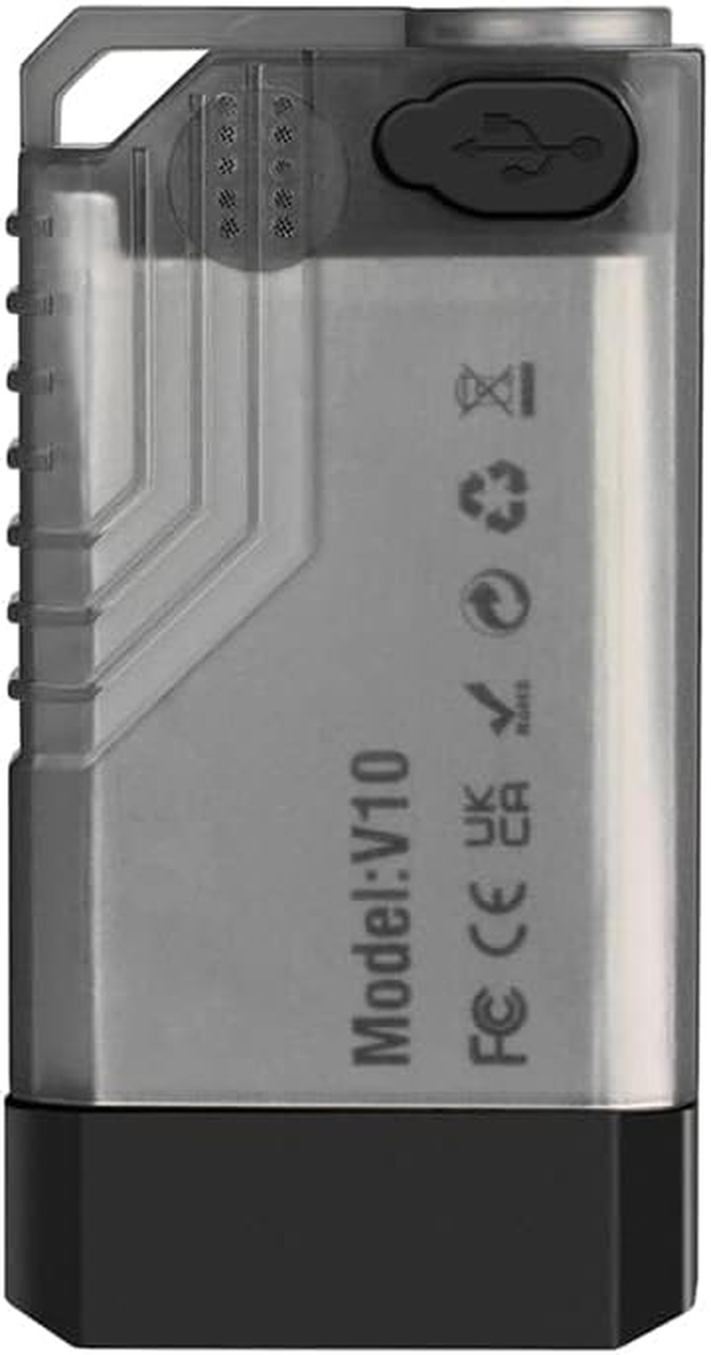 Vortex V10 EDC Flashlight with Red UV Blue Green Yellow White Light Emergency Signals Fluorescent Powerful 1000Lm Rechargeable Mini Pocket LED Keychain Flashlight Usb-Type C IPX4 Magnetic End image number 3