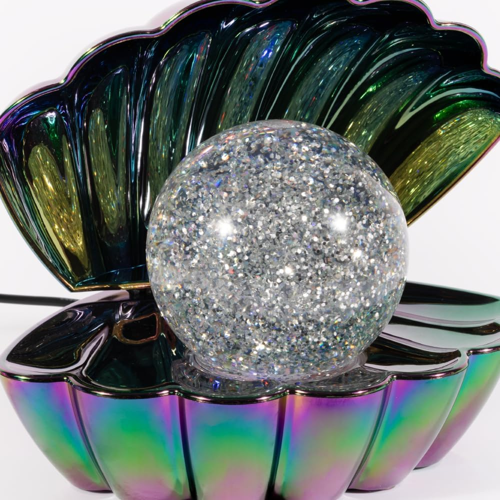 Iridescent Glitter Pearl Shell Lamp image number 3