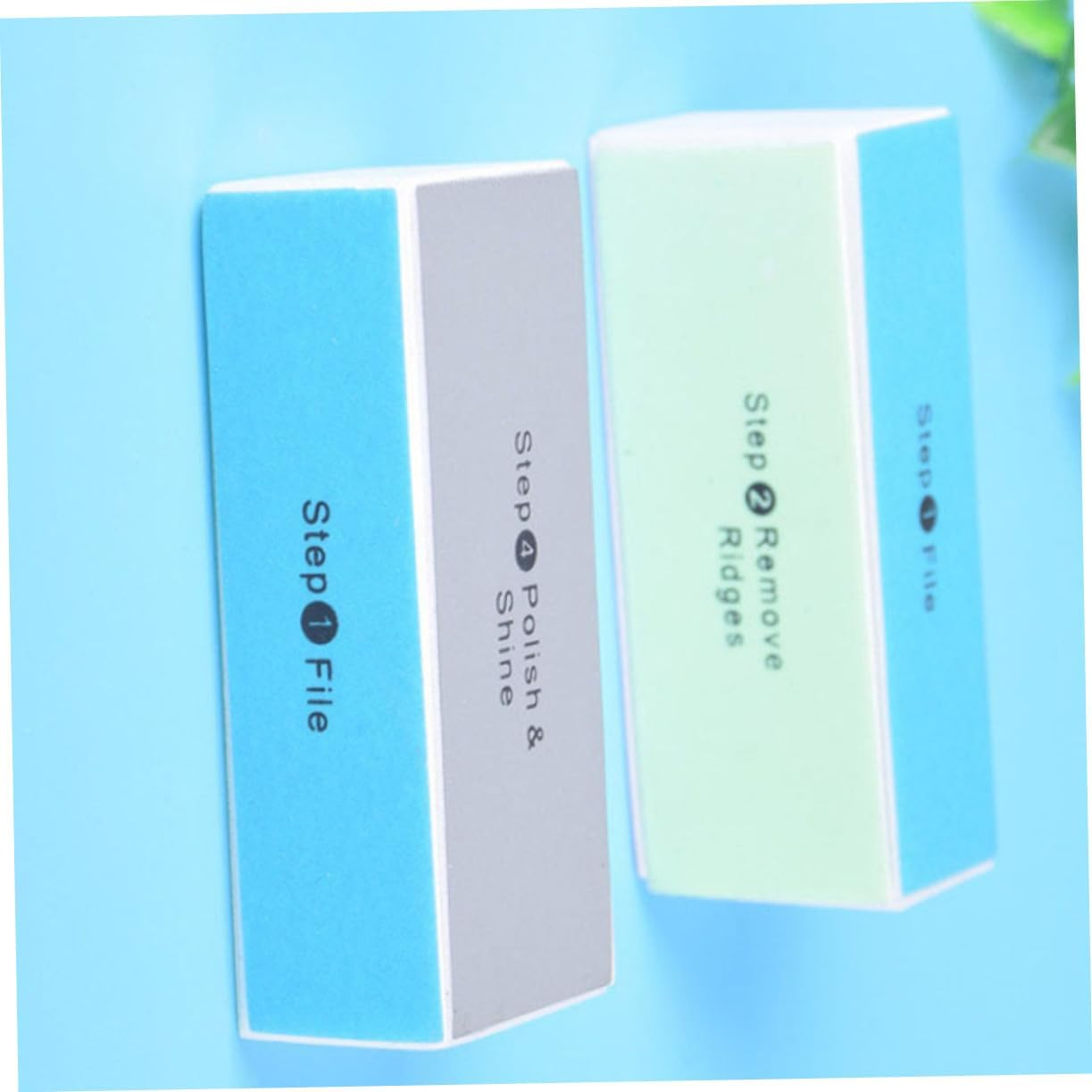 NULYLU 30Pcs Nail Buffing Sponge Sides for Grind Sanding Diy Artwork Polishing Walnut image number 1