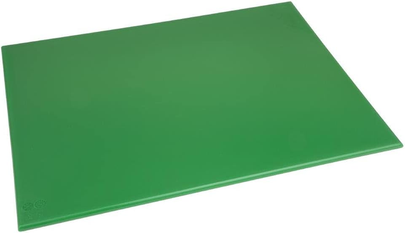 Hygiplas High Density Chopping Board, Green, 450 X 300 X 12 Mm Size - 17.7"L X 11.8"W, Green