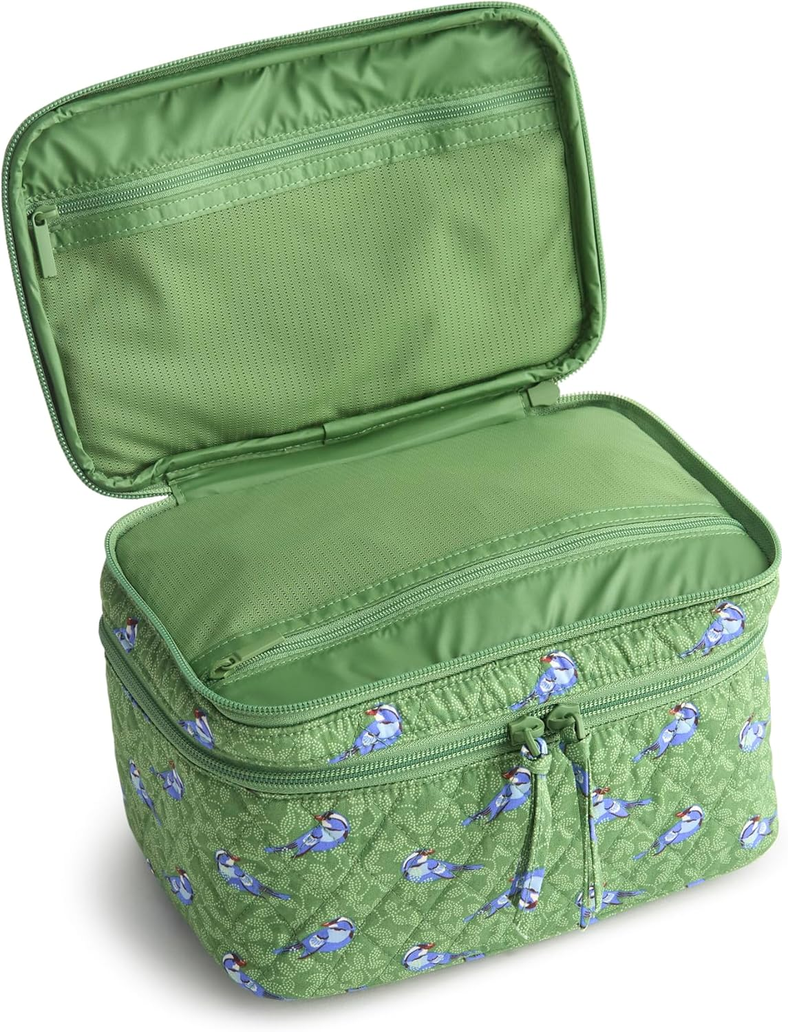 Vera Bradley Women'S Premium Cotton Brush up Cosmetic Case - Blooming Paisley image number 3