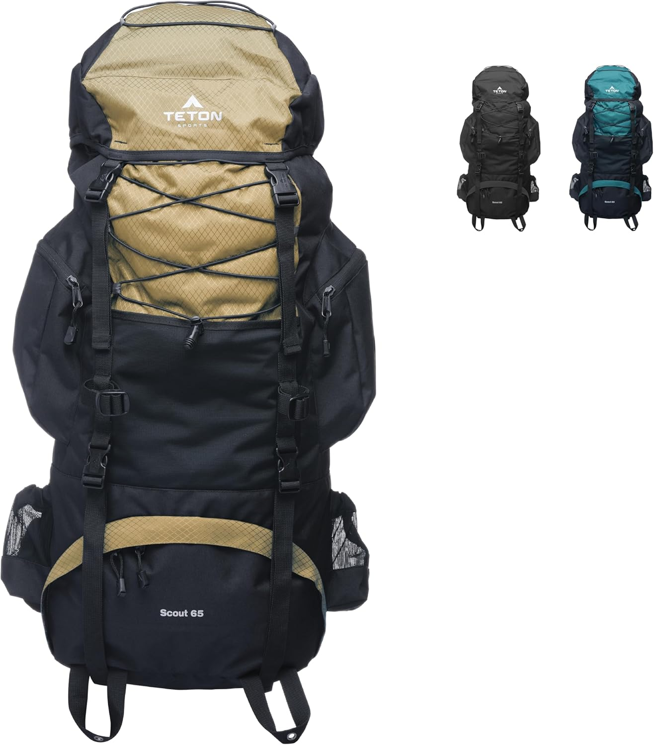 TETON Sports Scout 3400 Internal Frame Backpack; Great Backpacking Gear or Pack for Camping or Hiking