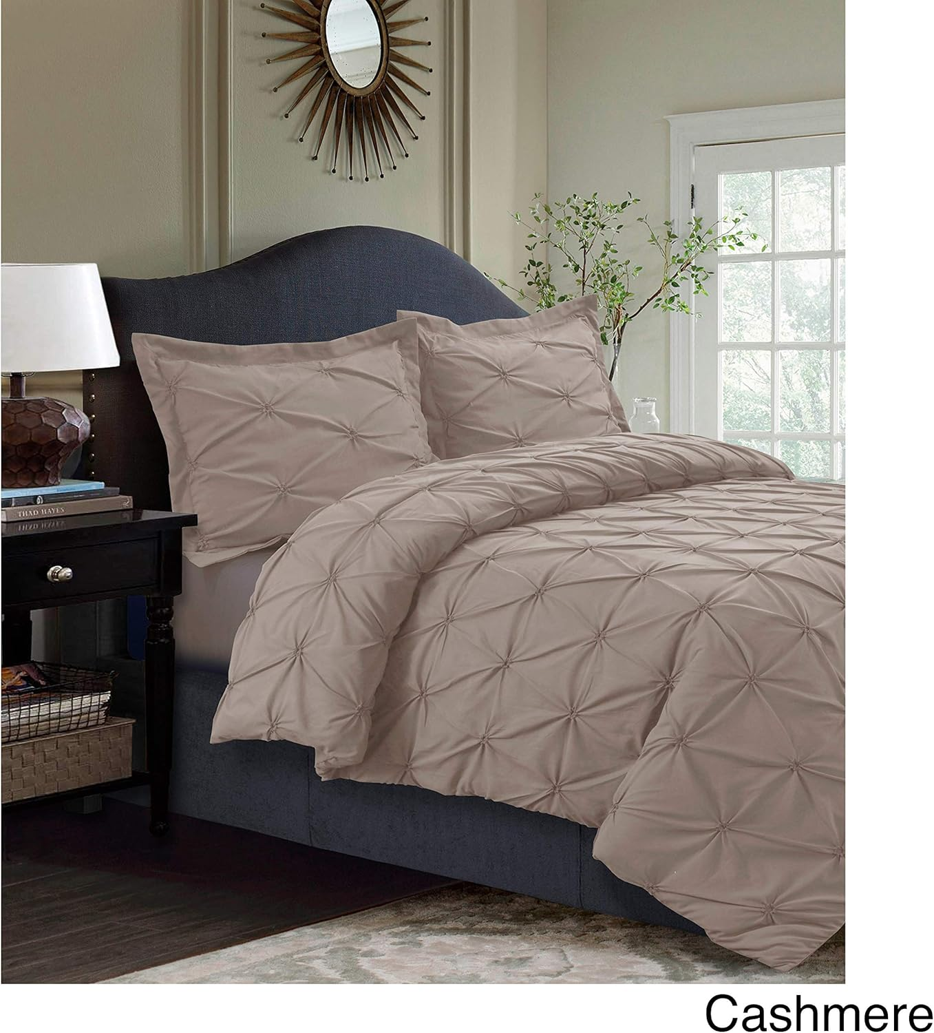 Tribeca Living SYD110DSKIPU Sydney 110-GSM Microfiber Duvet Cover Set, Purple, King