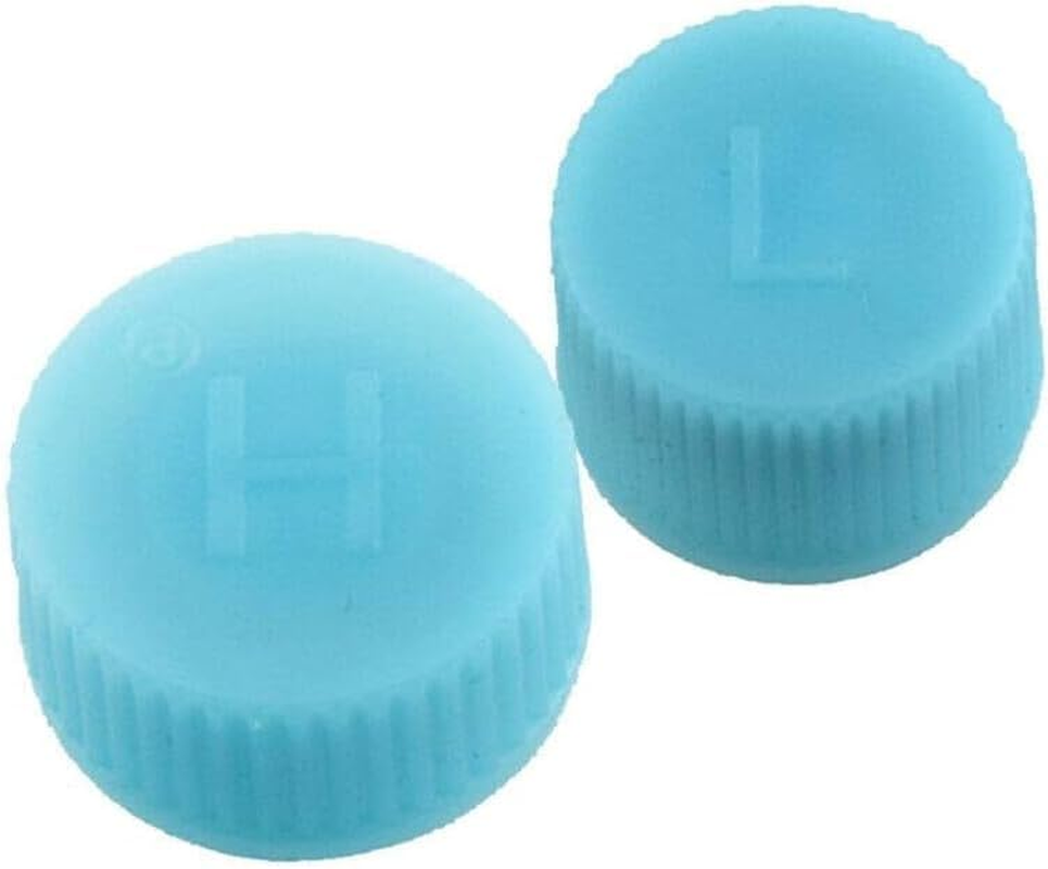 2Pcs Blue Replacement Valve Caps,For Car Air Conditioning, Leakproof R134A AC System Charging Port Caps (High and Low Pressure) Valves, Automotive Replacement Air Conditioning Valves,Air Conditioning image number 5
