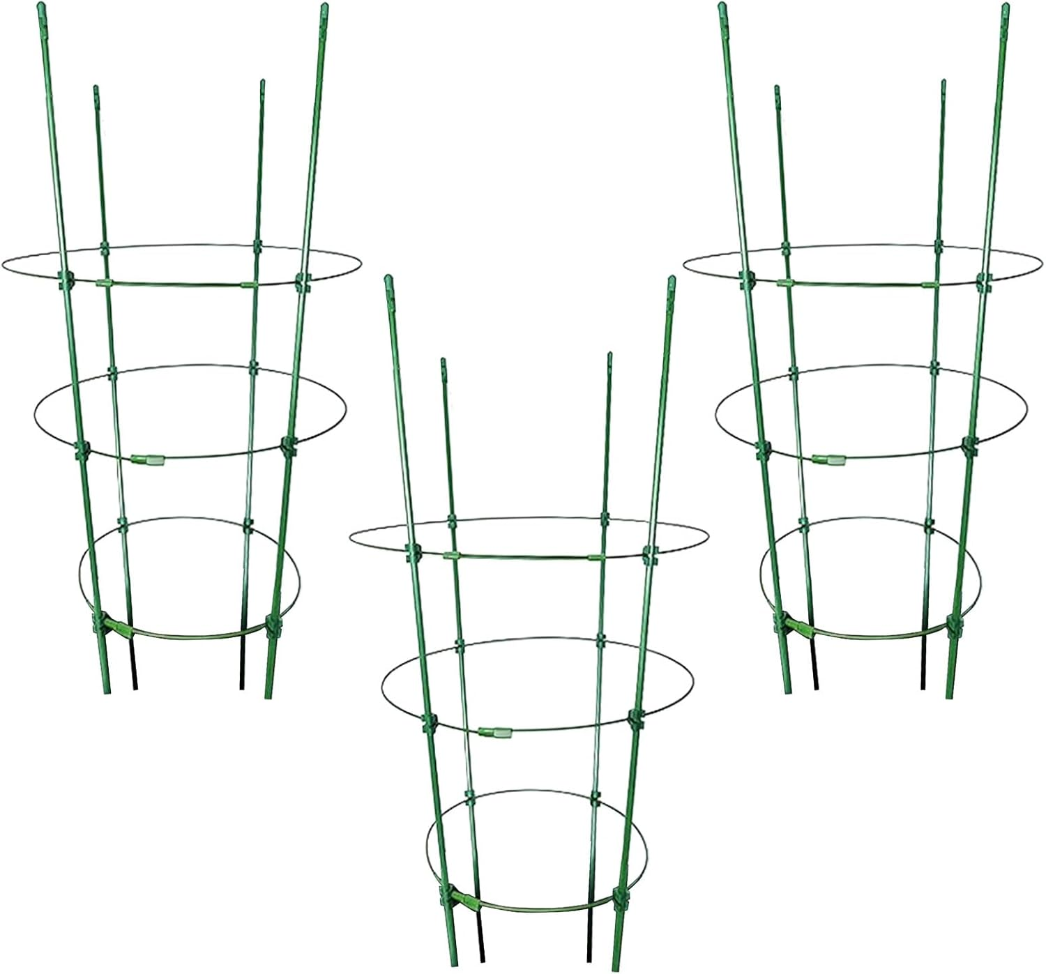 3Pcs Tomato Plant Support, 45X28Cm, Tomato Cage, Flower Stands, Garden Tomatoes Trellis, Gardening Supplies, for Vegetables Fruits Vines Climbing image number 3