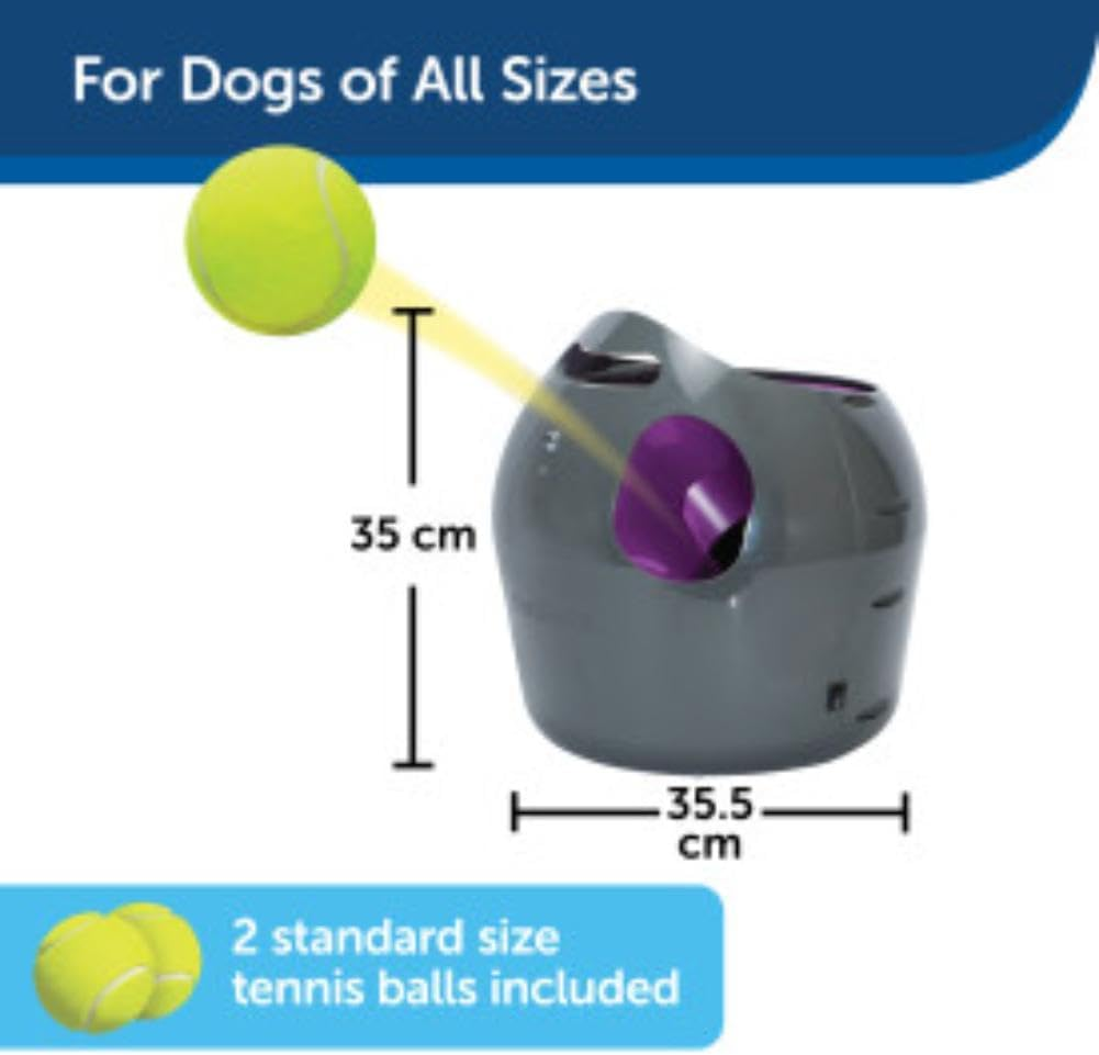 Petsafe Automatic Ball Launcher Dog Toy, Interactive Tennis Ball Throwing Machine for Dogs, Water Resistant
