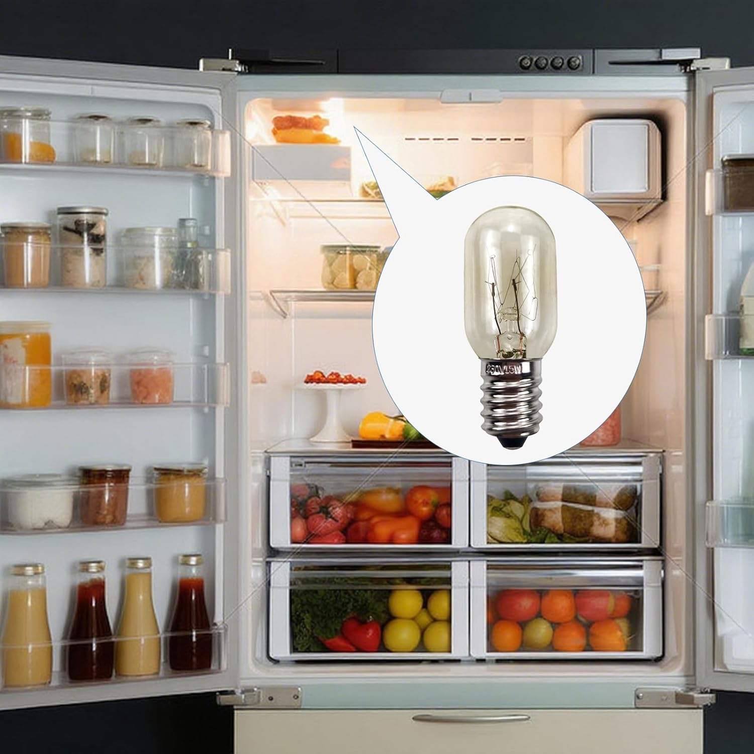 Loimon 15W E14 Light Bulbs | Heat Resisting & Long Lasting Globe Bulbs for Night Lights, Salt Rock Lamps, Wax Diffusers and Candle Warmers image number 5