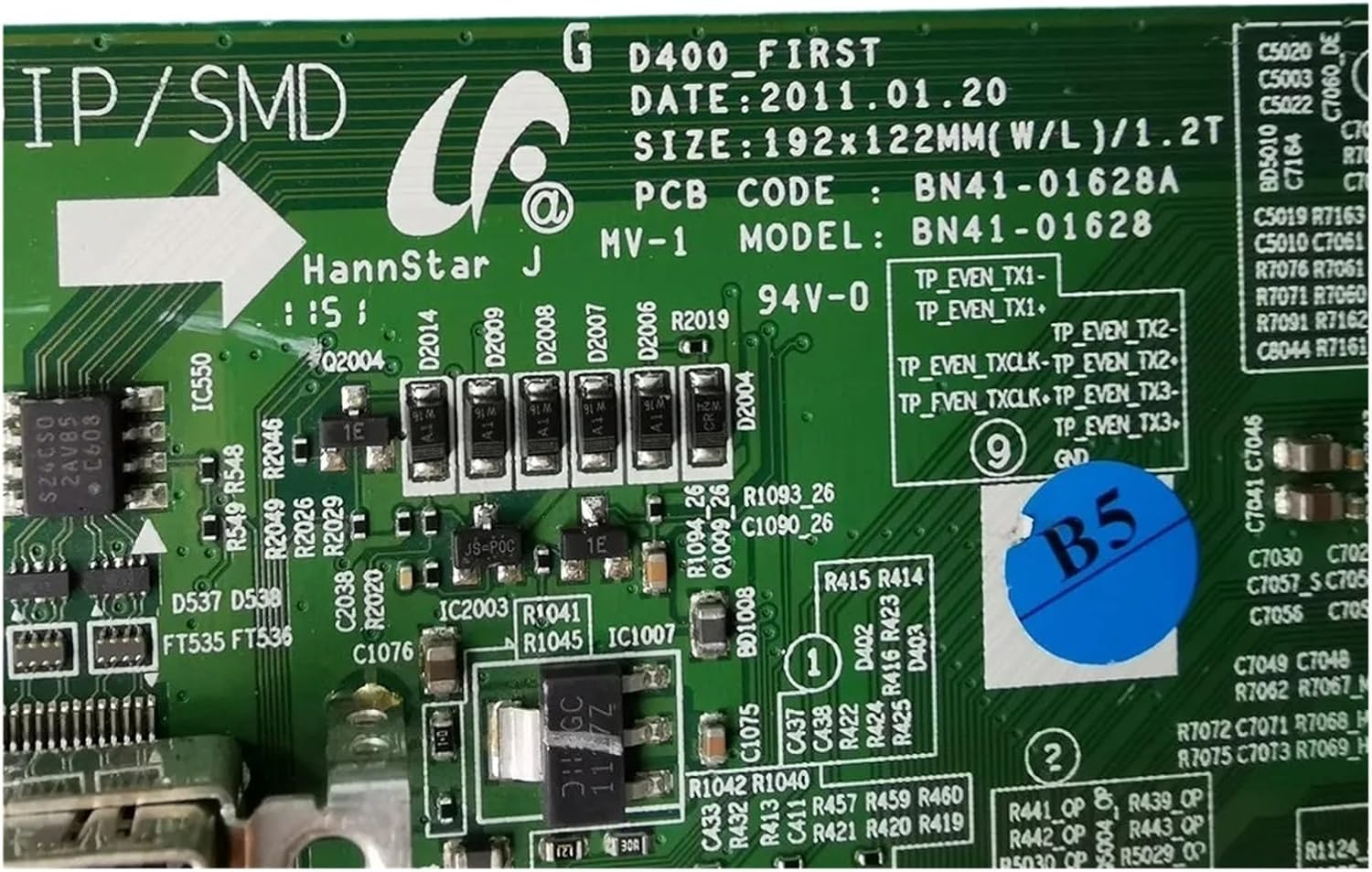 Compatible for Samsung， TV Main Board BN41-01628A BN94-04622A Motherboard for 32Inch LA32D400E1 LA32D400 LTF320AP11 LA32D400E1XXM