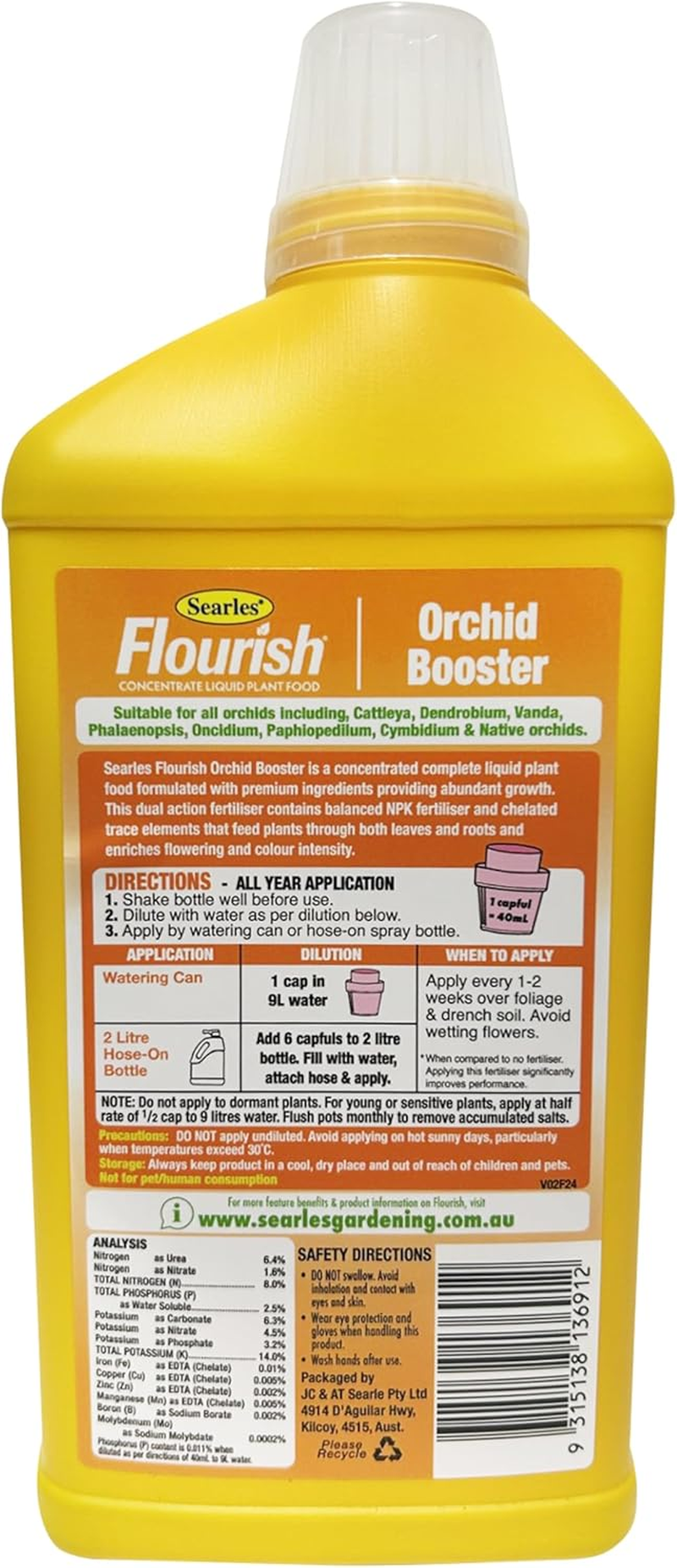 Flourish Liq Fertiliser - Orchid Booster 1Litre