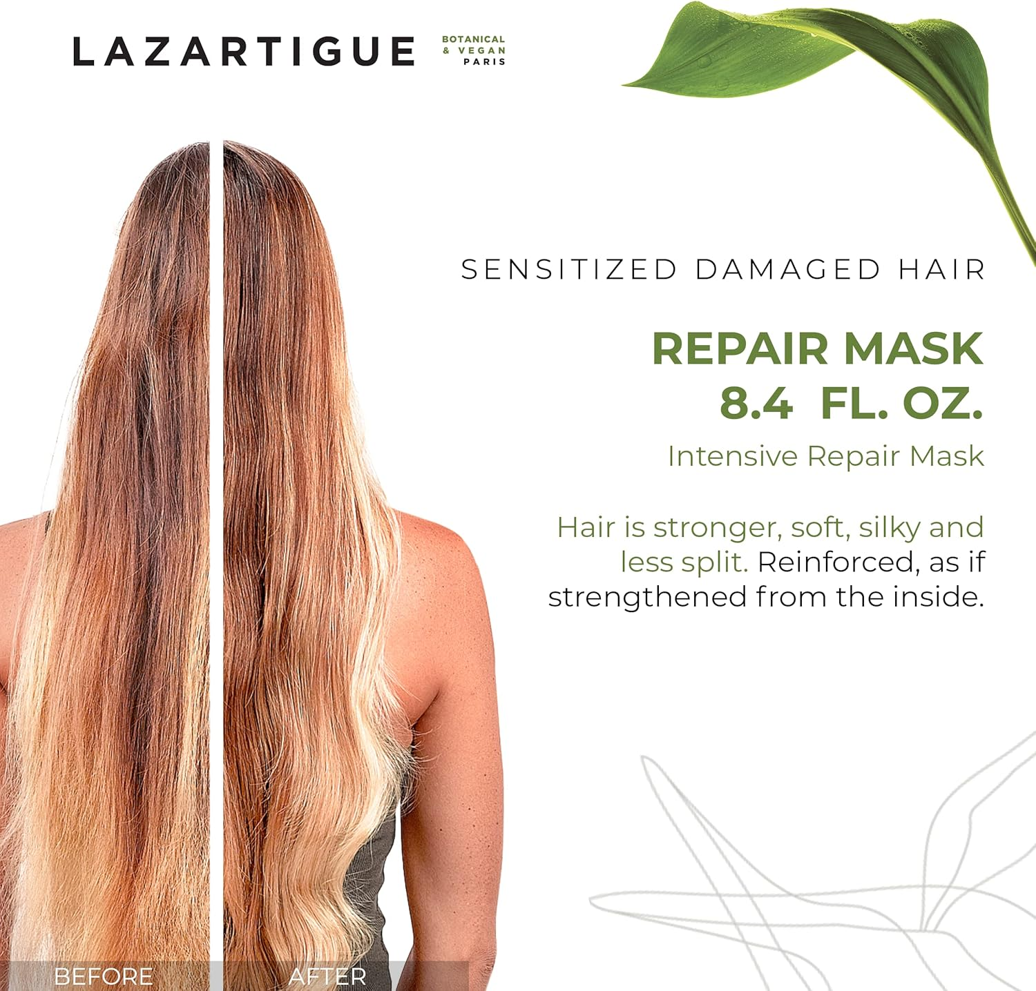 Lazartigue Repair Mask for Women 8.4 Oz Masque image number 2