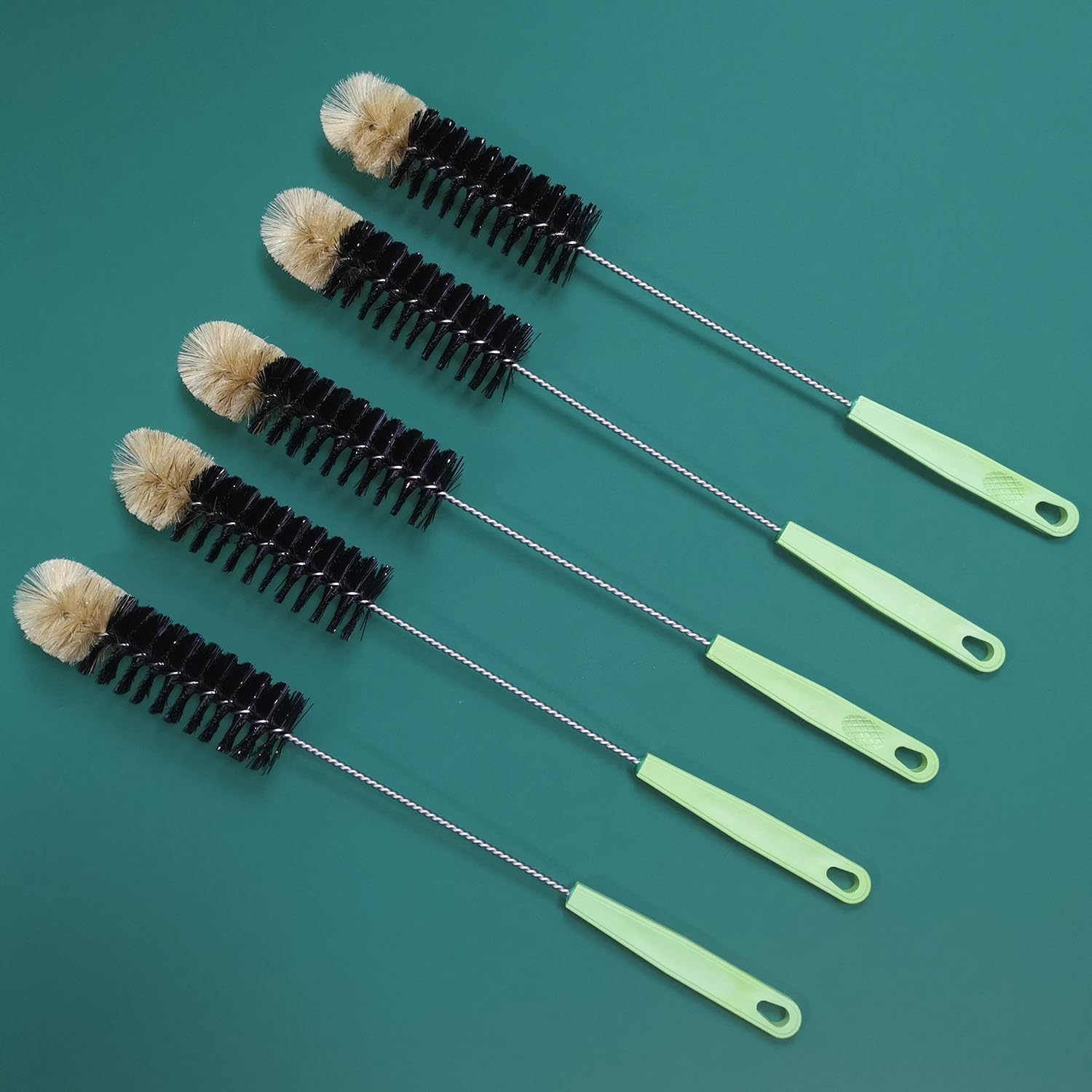 Long Handle Bottle Brush, Sport Water Bottles, Narrow Neck Thermos & Glassware Cleaning, Durable Cup & Kettle Brush with Ergonomic Grip image number 3