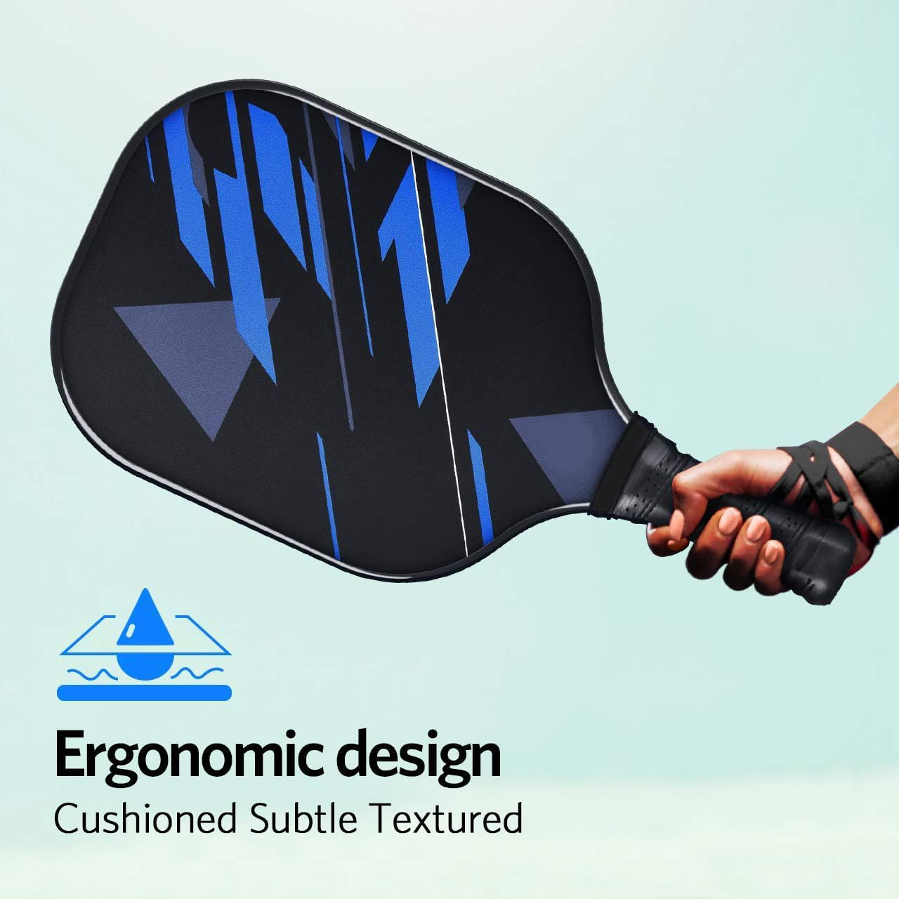 Pickleball Paddles USAPA Approved Lightweight Pickleball Rackets, Durable Fiberglass Surface with Polypropylene Honeycomb Core, Cushion Grip and Carry Bag for Beginner image number 5