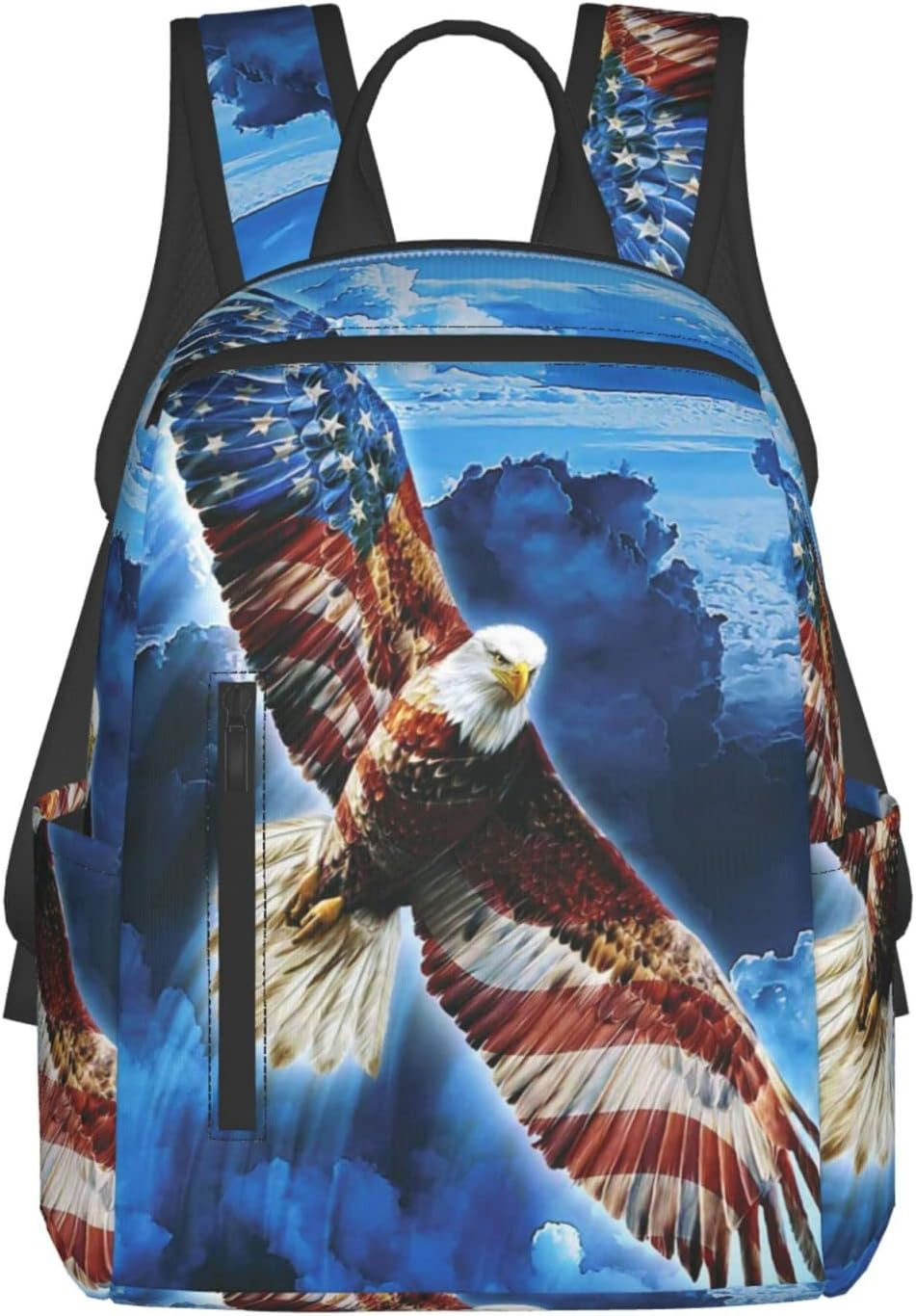 Obabo Black White Cow Light Leisure Backpack,Laptop Backpack,Travel Bags,Multi-Purpose Backpack,Unisex,Portable,Comfort