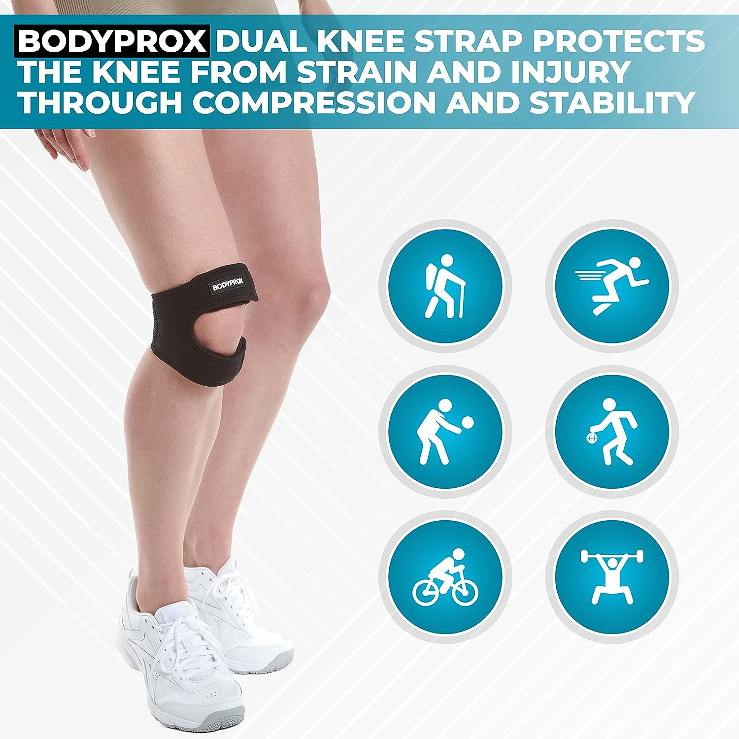 Bodyprox Bodyprox Patellar Tendon Support Strap (Small/Medium) image number 1