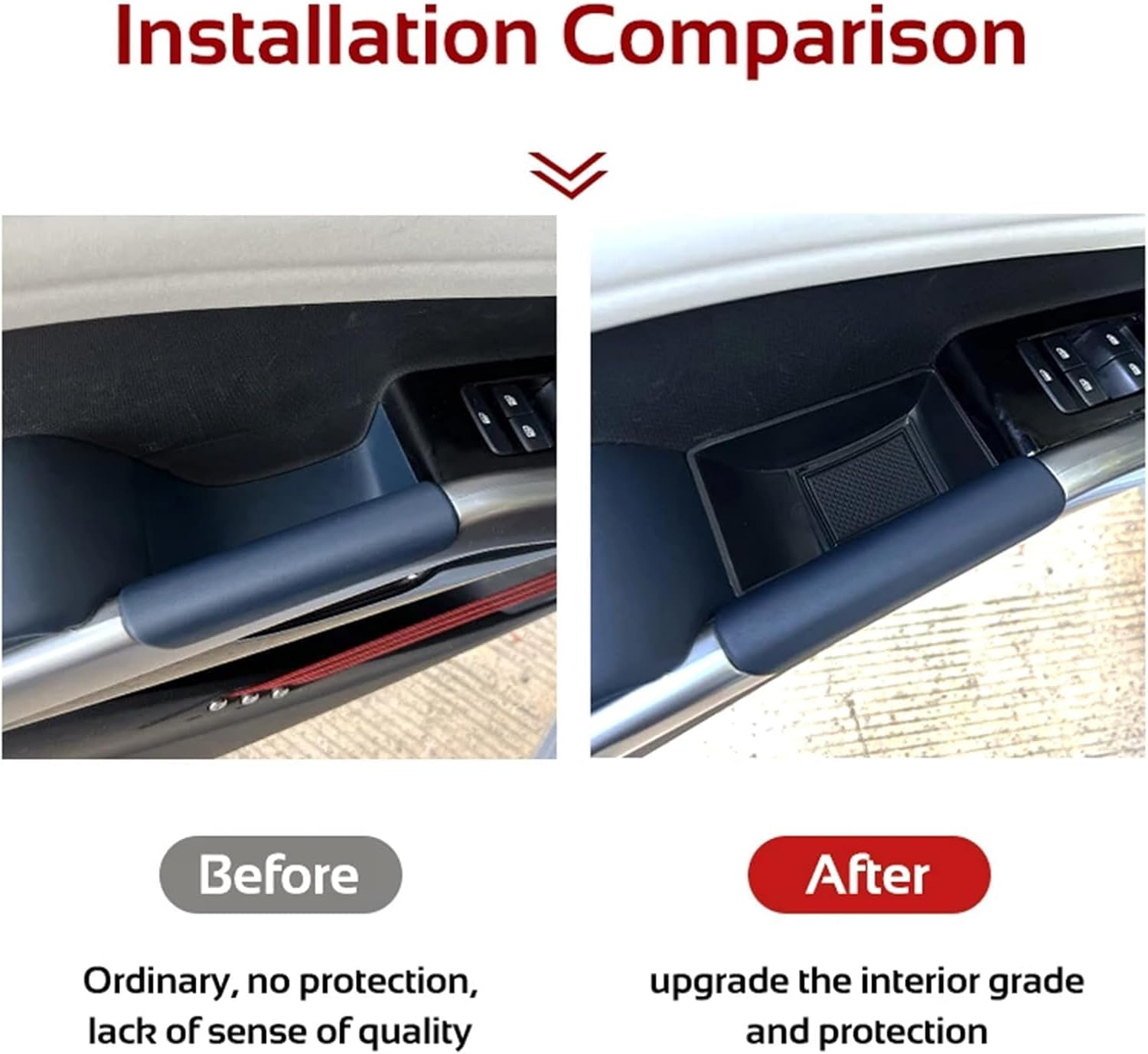 AUTOXBERT Front Door Side Storage Box Handle Organizer Armrest Phone Container for 2024 2023 2022 BYD Atto 3 Grab Tray Car Accessories image number 1