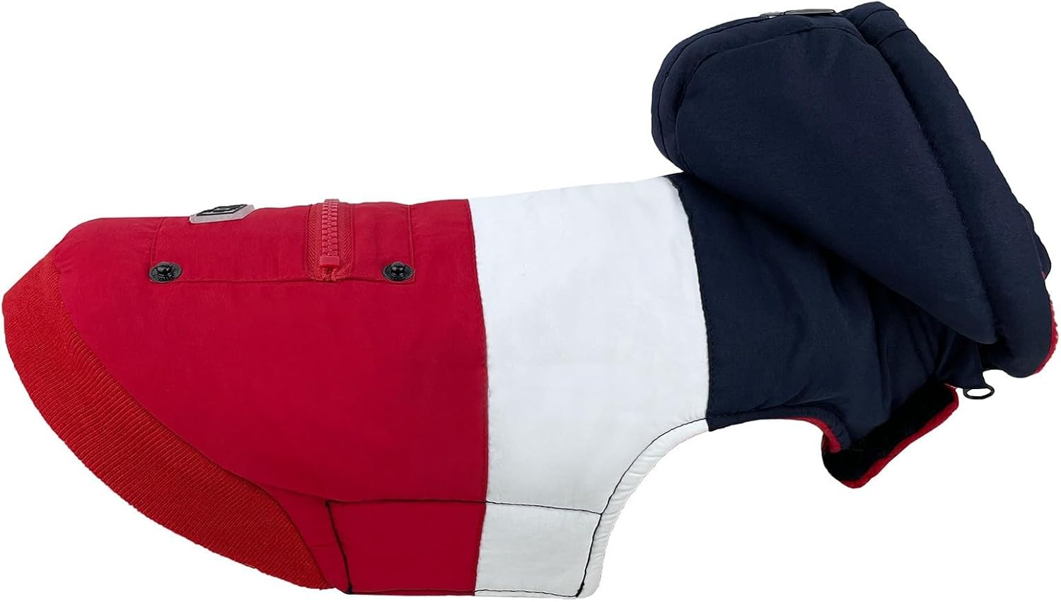 Huskimo Mt Buller Dog Coat, Navy/Red, 40Cm