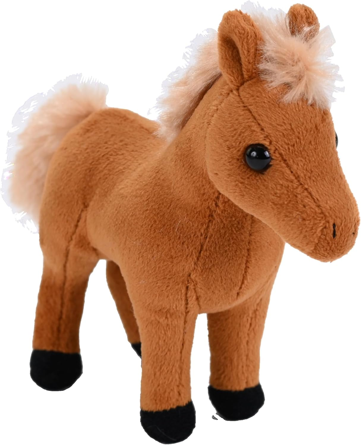 Wild Republic Pocketkins Eco Horse, Stuffed Animal, 5 Inches, Plush Toy, Made from Recycled Materials, Eco Friendly image number 1