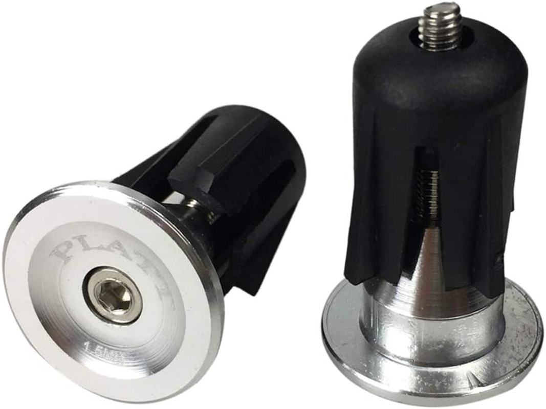 PLATT Bicycle Bar End Plugs Aluminum Bike Handlebar Cap for Road Bike Mountain Bike BMX (One Pair) - Black image number 5