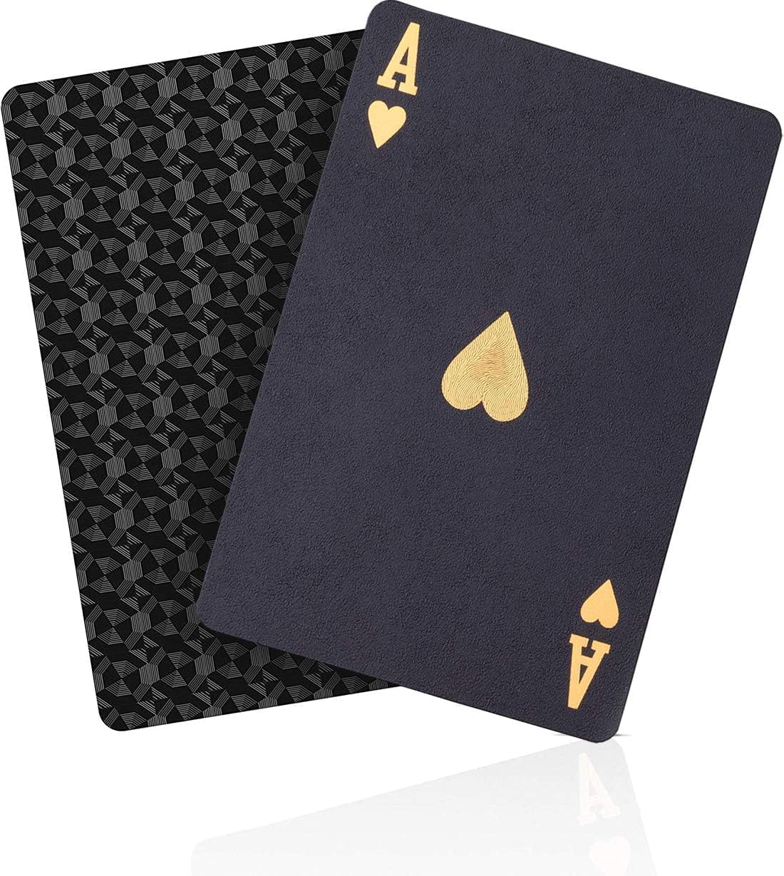 Sopplea Playing Cards Waterproof Plastic Diamond Poker Playing Gift Cards, Printing Black Diamond image number 2