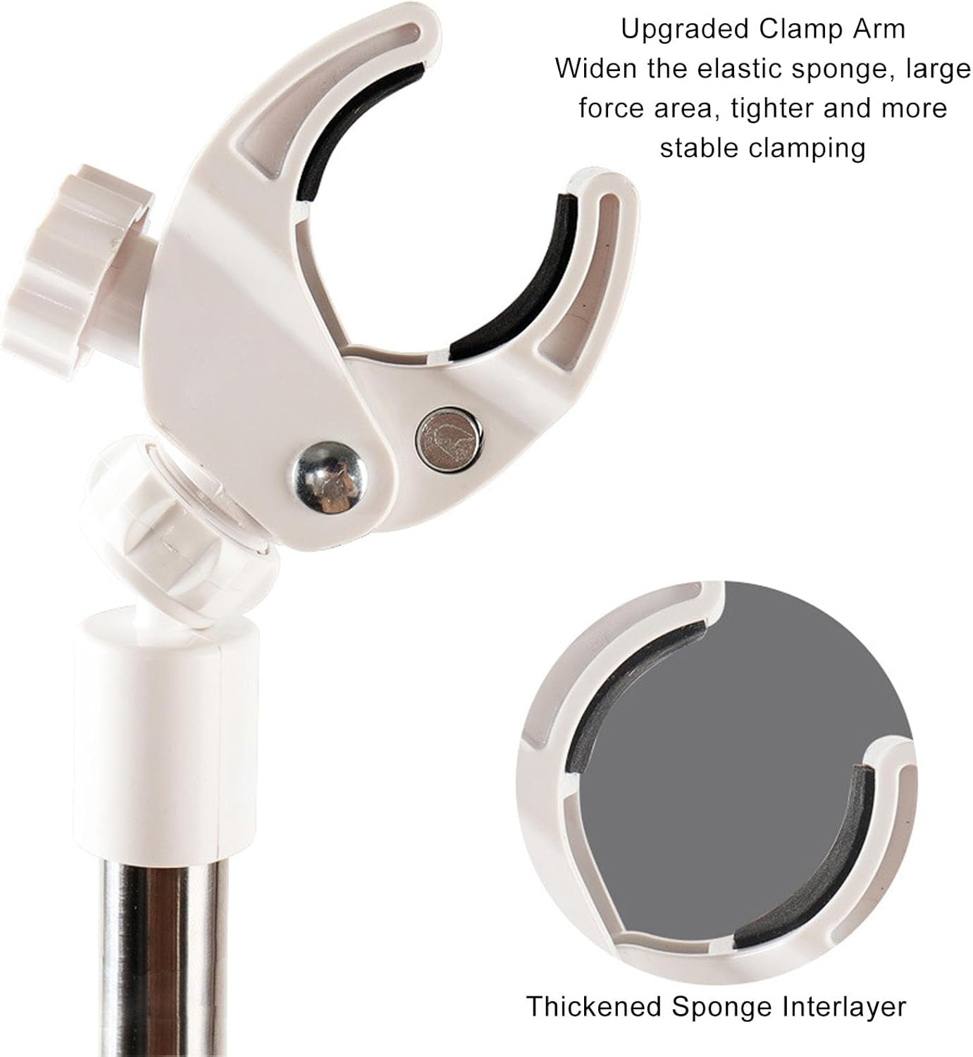 Gernie Hair Dryer Stand, 35-140Cm 360 Degree Rotation, Adjustable Height, Heavy Duty Floor/Tabletop Stand, for Salons, Pet Use & Home Use image number 5