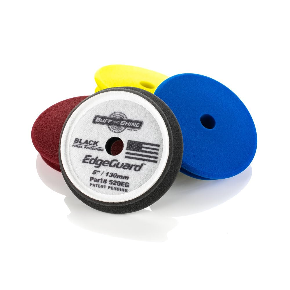 Buff and Shine - Edgeguard Foam Buffing Kit - Multicolor - 5" - Pack of 4