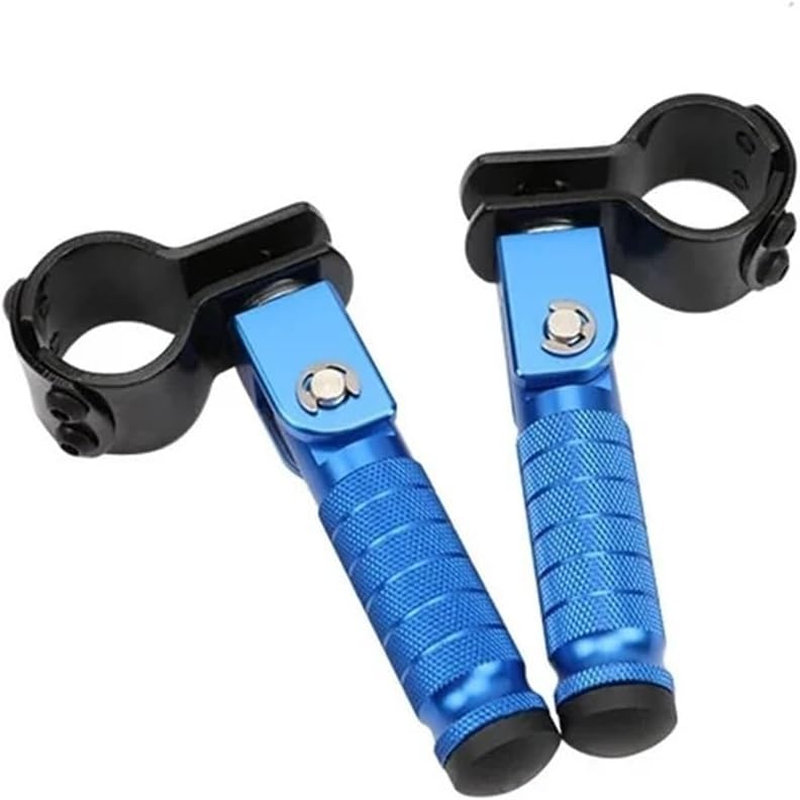 ALCON CNC 90-Degree Folding Pedals Aluminum Alloy 8Mm Pedal Motorcycles Parts Motorcycle Rearset Footrests Foot Rest Foot Pegs(Red)