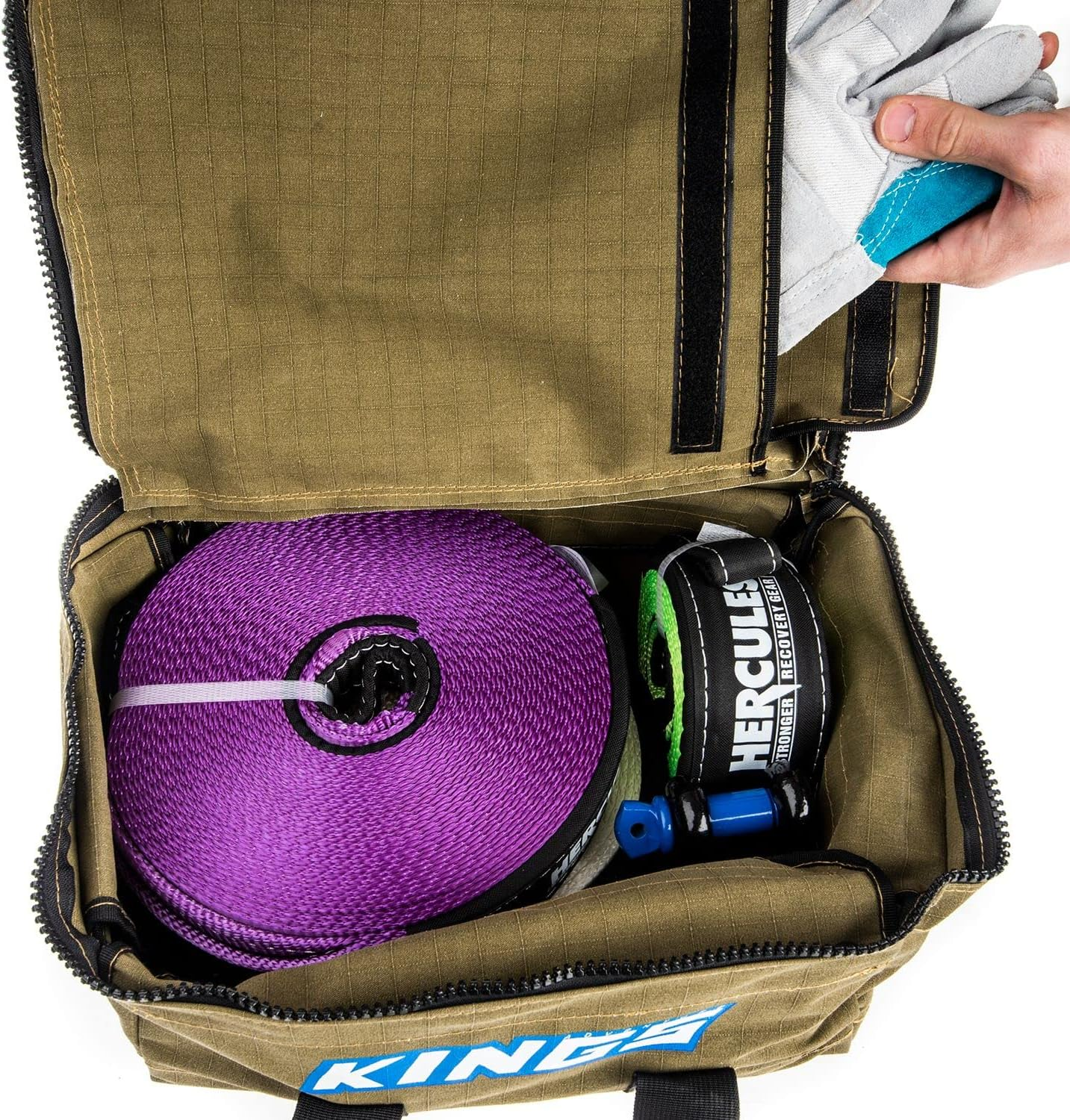 Adventure Kings Canvas Recovery Bag 400GSM 4X4 Offroad Carry Storage Heavy Duty image number 4