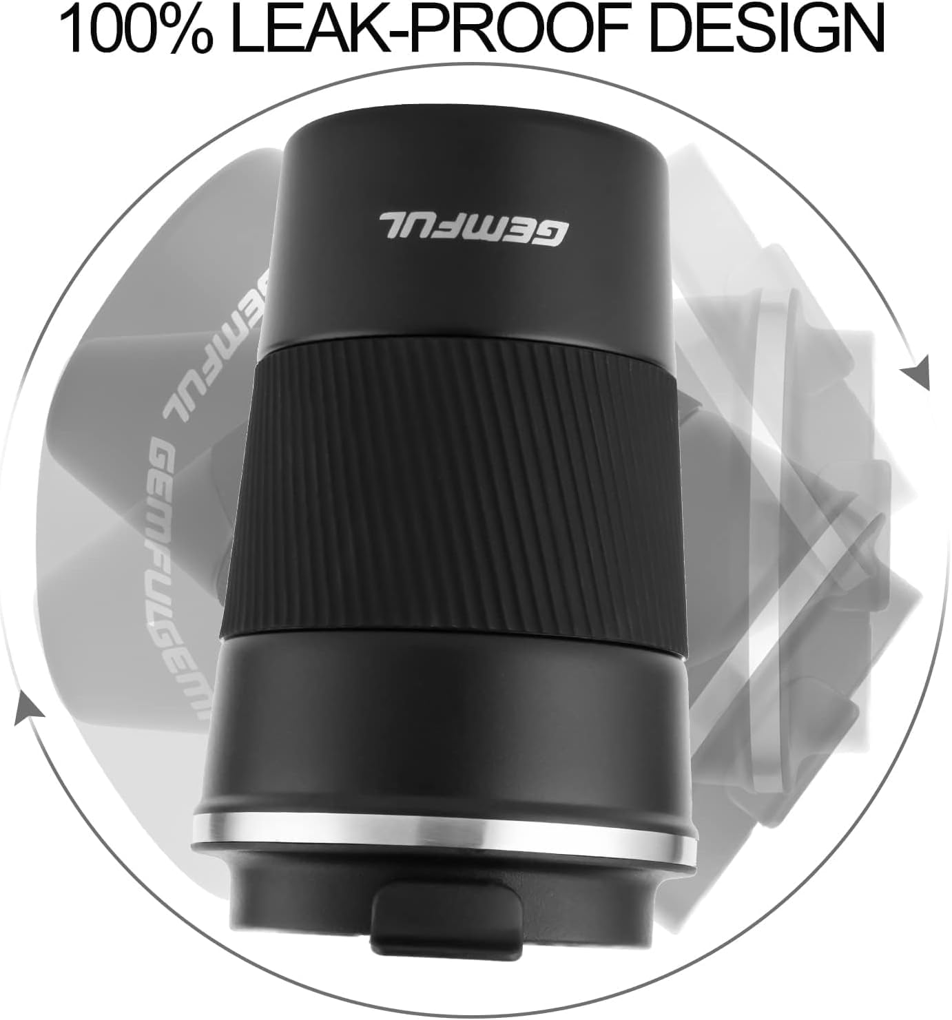 GEMFUL Travel Mug Stainless Steel Tumbler Double Vacuum Heat Insulation Coffee Cup for Cold and Hot Drinks 510Ml (2 Pack(Black+Blue)) - 6 Pack image number 5