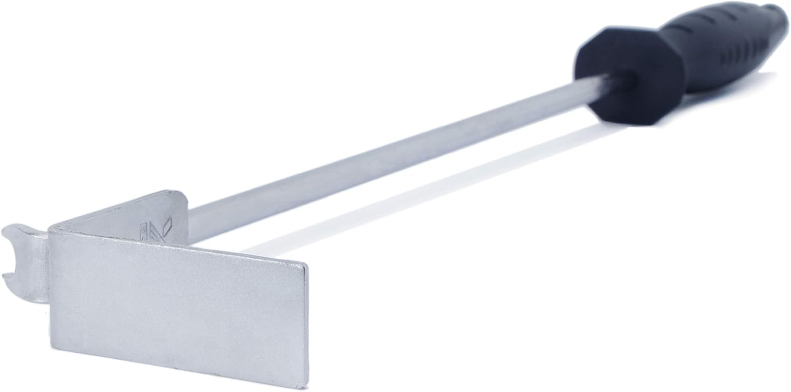 MSY BIGSUNNY 2 in 1 Satinless Steel Ash Rake for Grills, Big Green Egg, Charcoal Grills Tool with Rack Lifter, Ash Tool (18" Ash Rake)