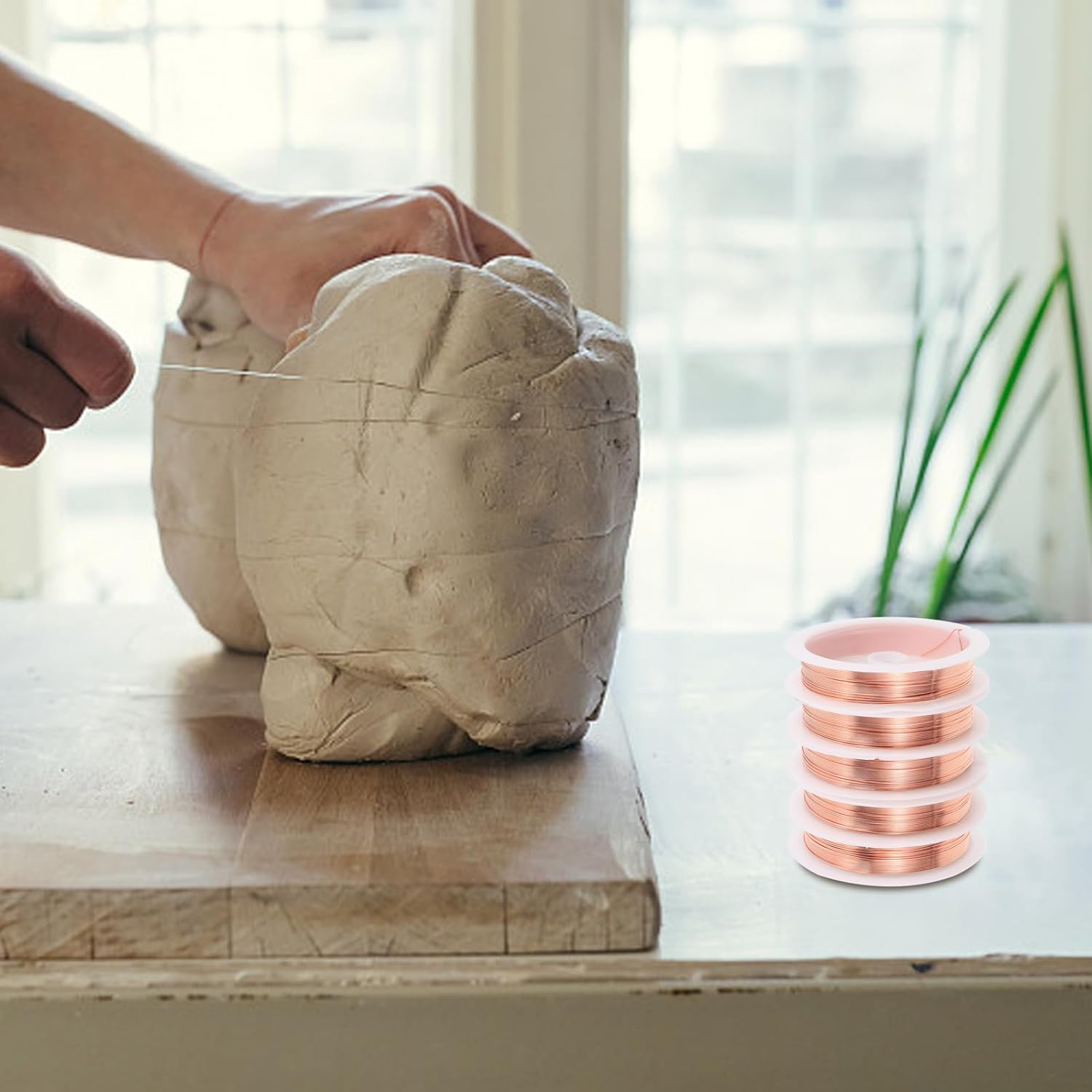 5Rolls DIY Craft Copper Wire for Handmade Jewelry Making and Crafting Flexible and Durable Copper Wire for All Your Creative Projects image number 4