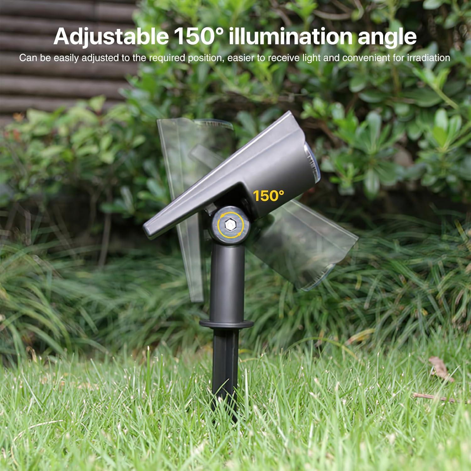 Harloon Solar Lights Outdoor Garden, Solar Garden Lights LED Solar Landscape Spotlights, IP65 Waterproof Solar Spot Lights Outdoor, Garden Spot Lights for Yard Driveway Walkway Patio Pathway image number 5