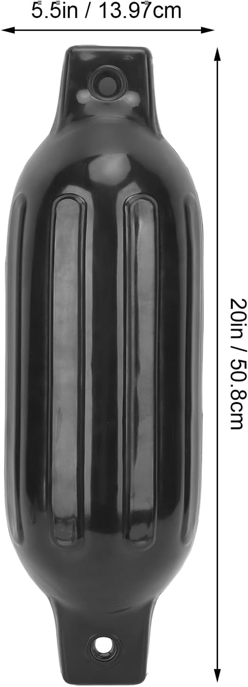 2 Pack Boat Fenders for Docking, Inflatable Boat Bumper Fenders, 5.5'' X20'', Marine Bouys Fender for Yachts, Sailboats, Pontoons, Row Boats, Ski Boats, Canoes, Easy to Install image number 1